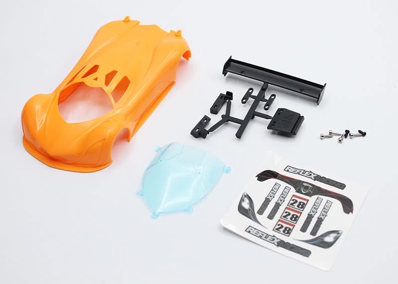 Pre-Order Reflex Racing MF-1 ABS Plastic Body Set (Orange )