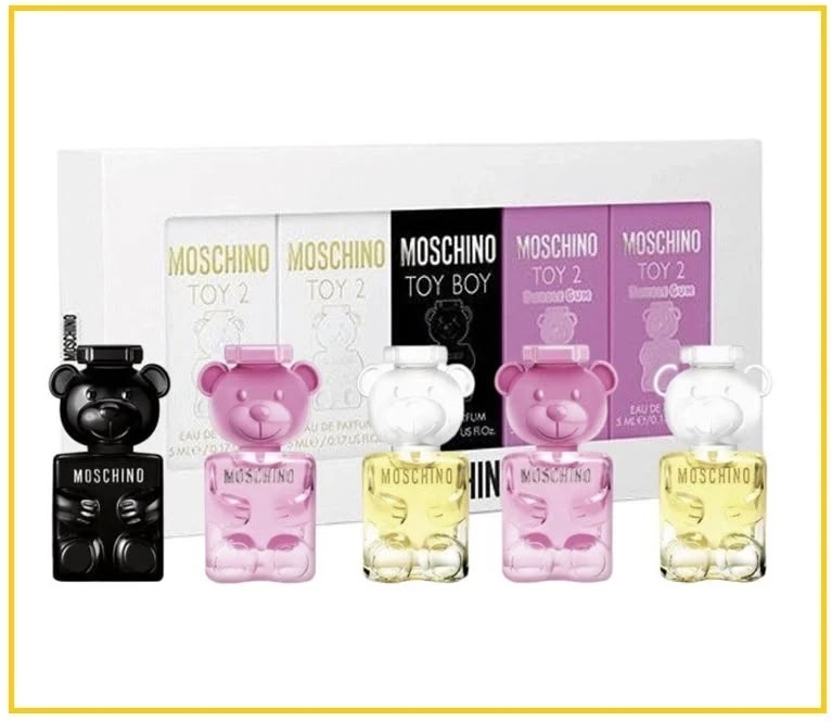Moschino 小熊5件套(粉熊泡泡糖*2*5ml+黑熊熊男友濃香*5ml+小熊Toy 2 *2*2.5ml)