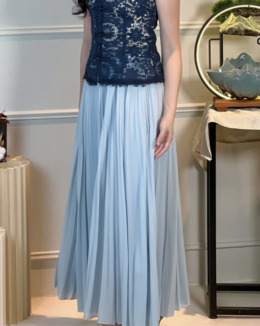 5104 Quintina Pleated A Line Skirt 