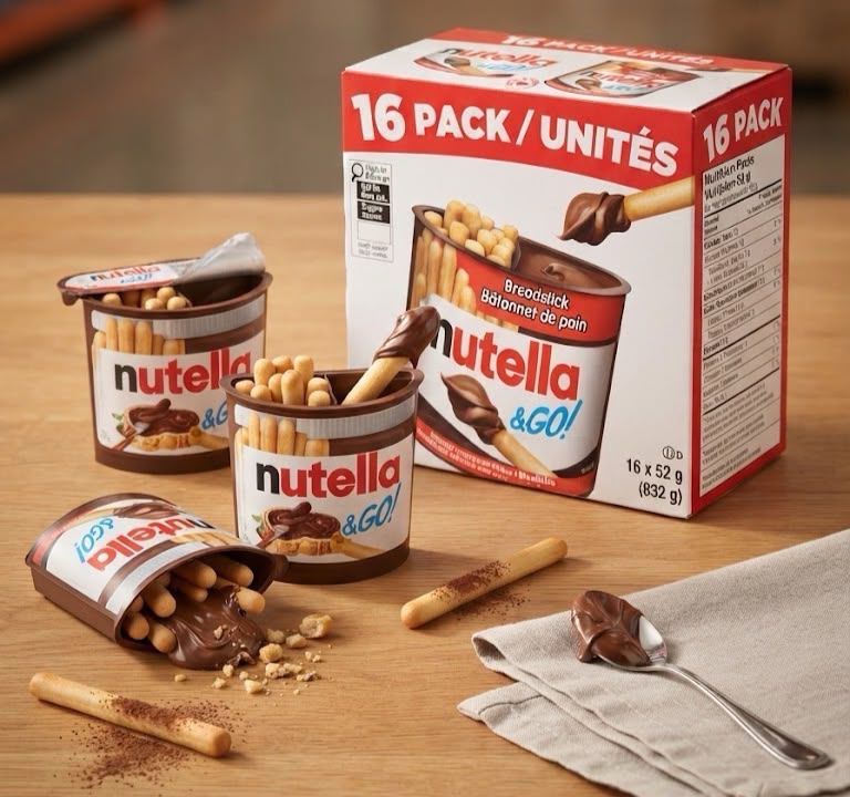 加拿大直送  *Nutella & GO! 榛子朱古力醬配餅乾脆條(16 x 52g)* 