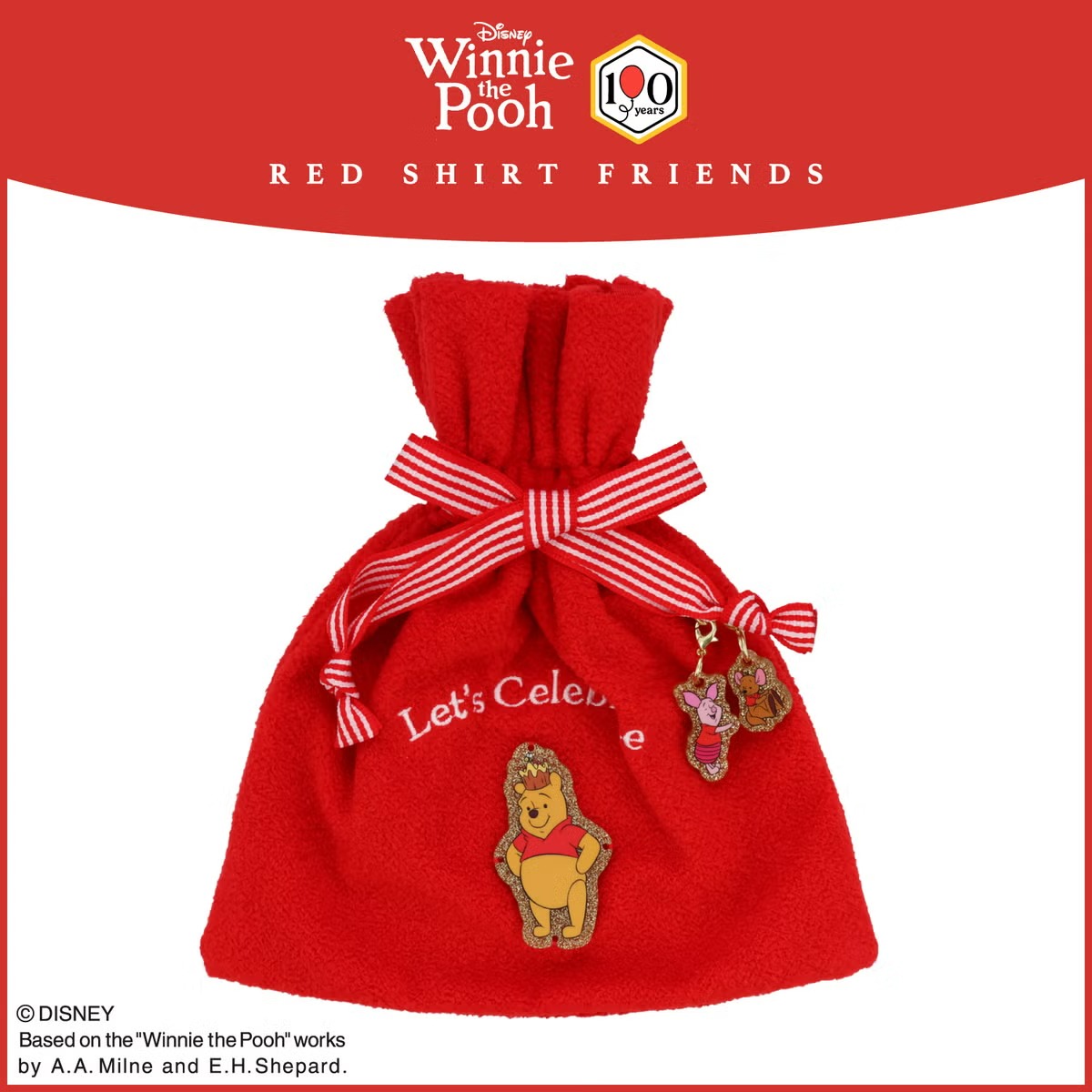 🌸 【預訂】Red Shirt Friends Series-索繩袋