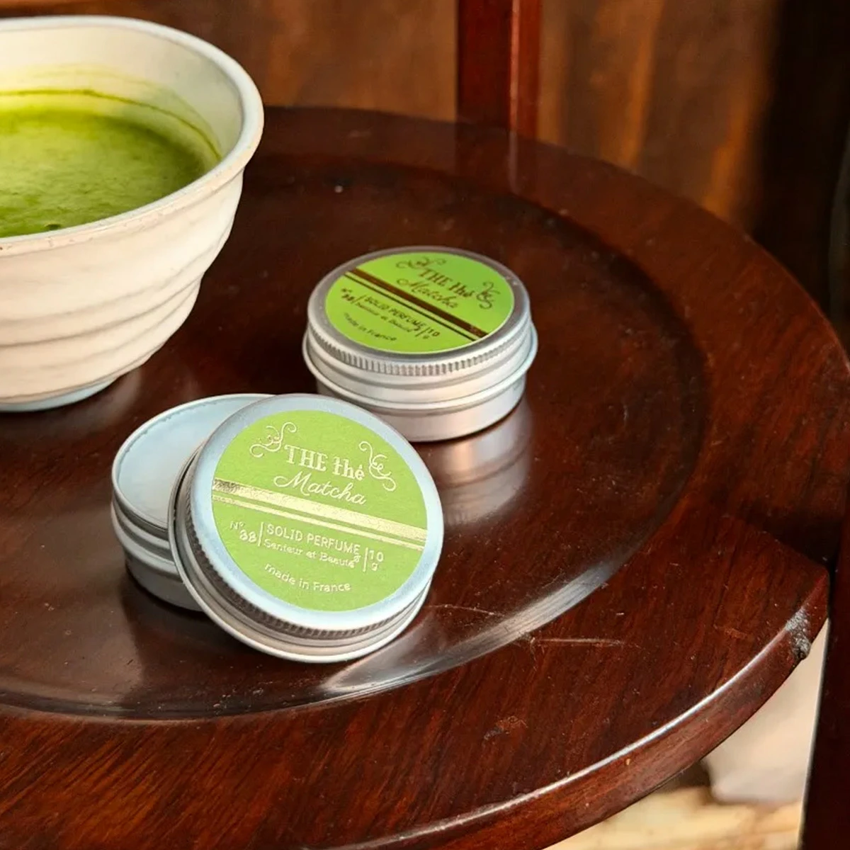 【日本直送】法國製 Senteurs et Beauté 抹茶固體香水 10g｜潤膚又持久！