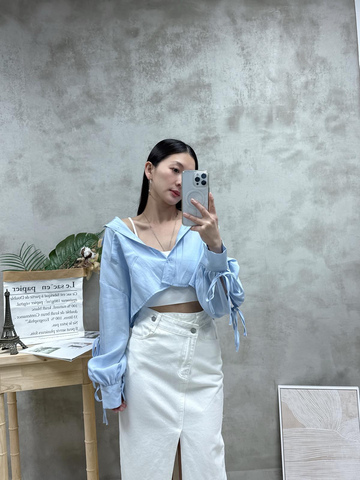 F26 打結蝴蝶䄂外套