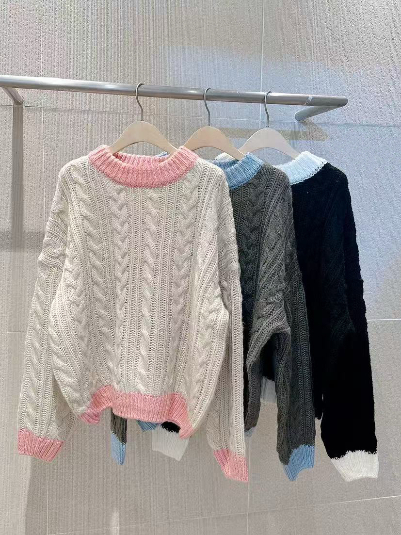 拼色sweater