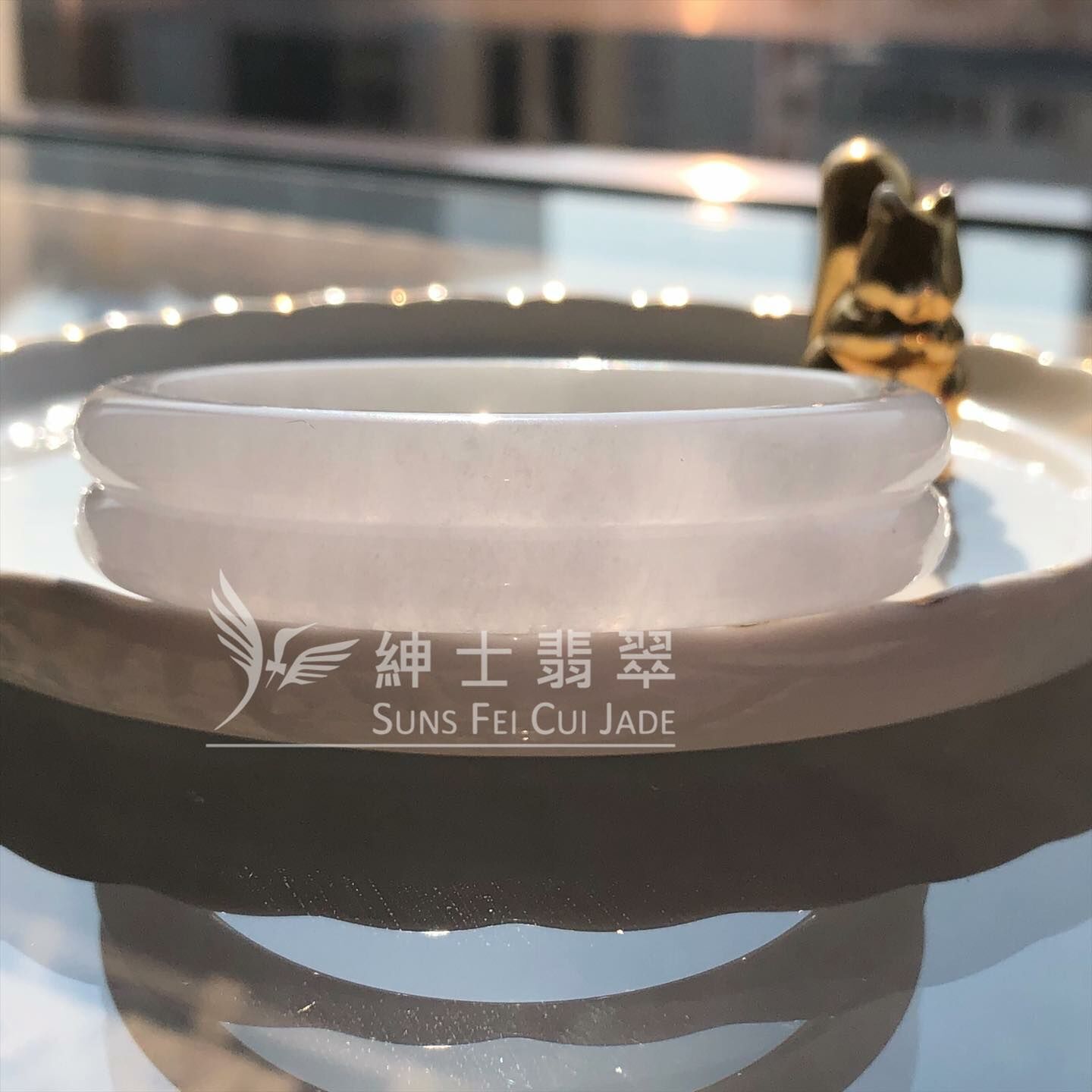 大馬坎翡翠孖鐲57.4mm