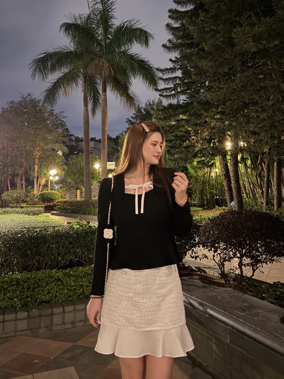 #HANNA-made# The Tuxedo Ballerina Blouse