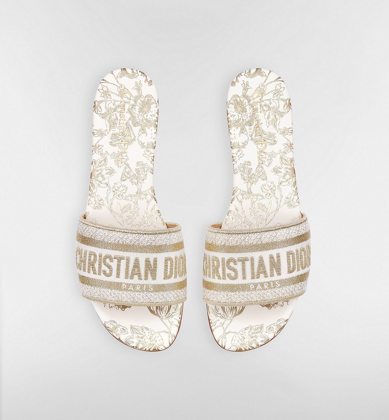 限時優惠🥨 新款🆕訂貨📮Dior 金線刺繡DWAY slide Size 34/35/35.5/36/37/37.5/38.5/39/40/41.5/42