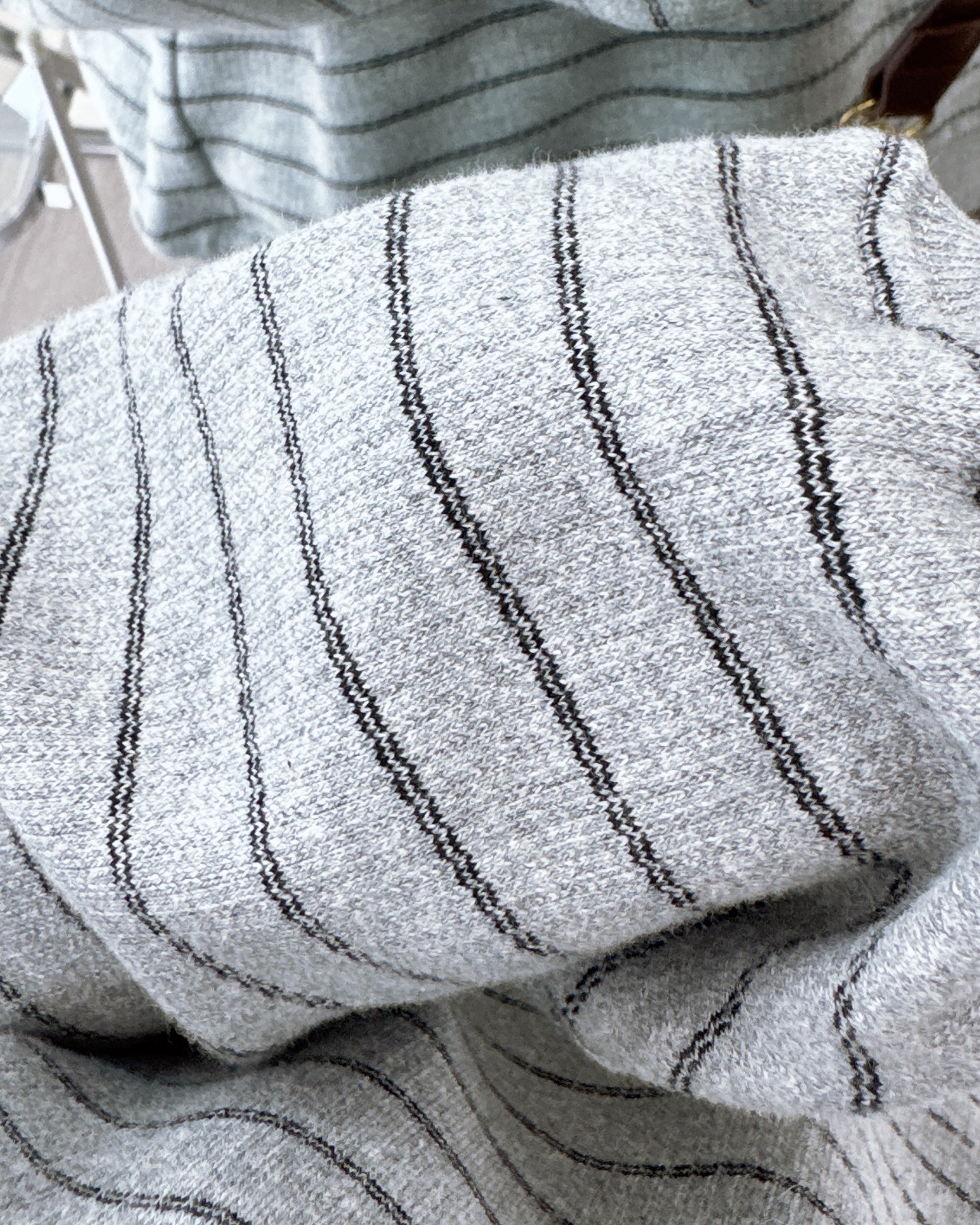 橫間可反領針織棉料衛衣 2色