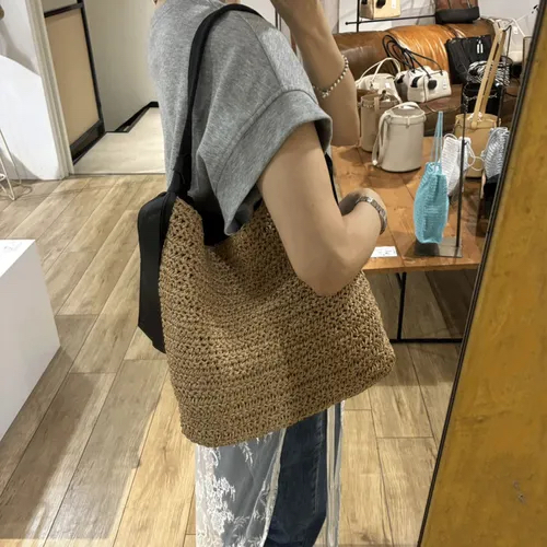 日本🗾品牌Cachecache紙質面料精心花紋編織而成的自然包包🪢🪢