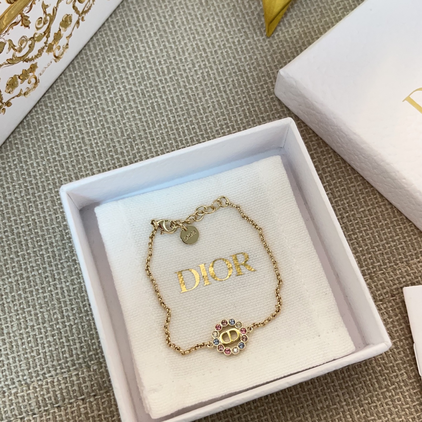 【原單】DIOR Petit CD Circle 手鍊/項鏈 連禮盒