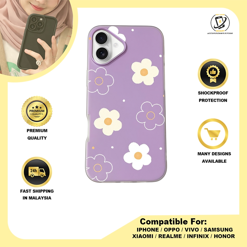 JELLY CASE PHONE FOR IPHONE - DESIGN FLOWER A2