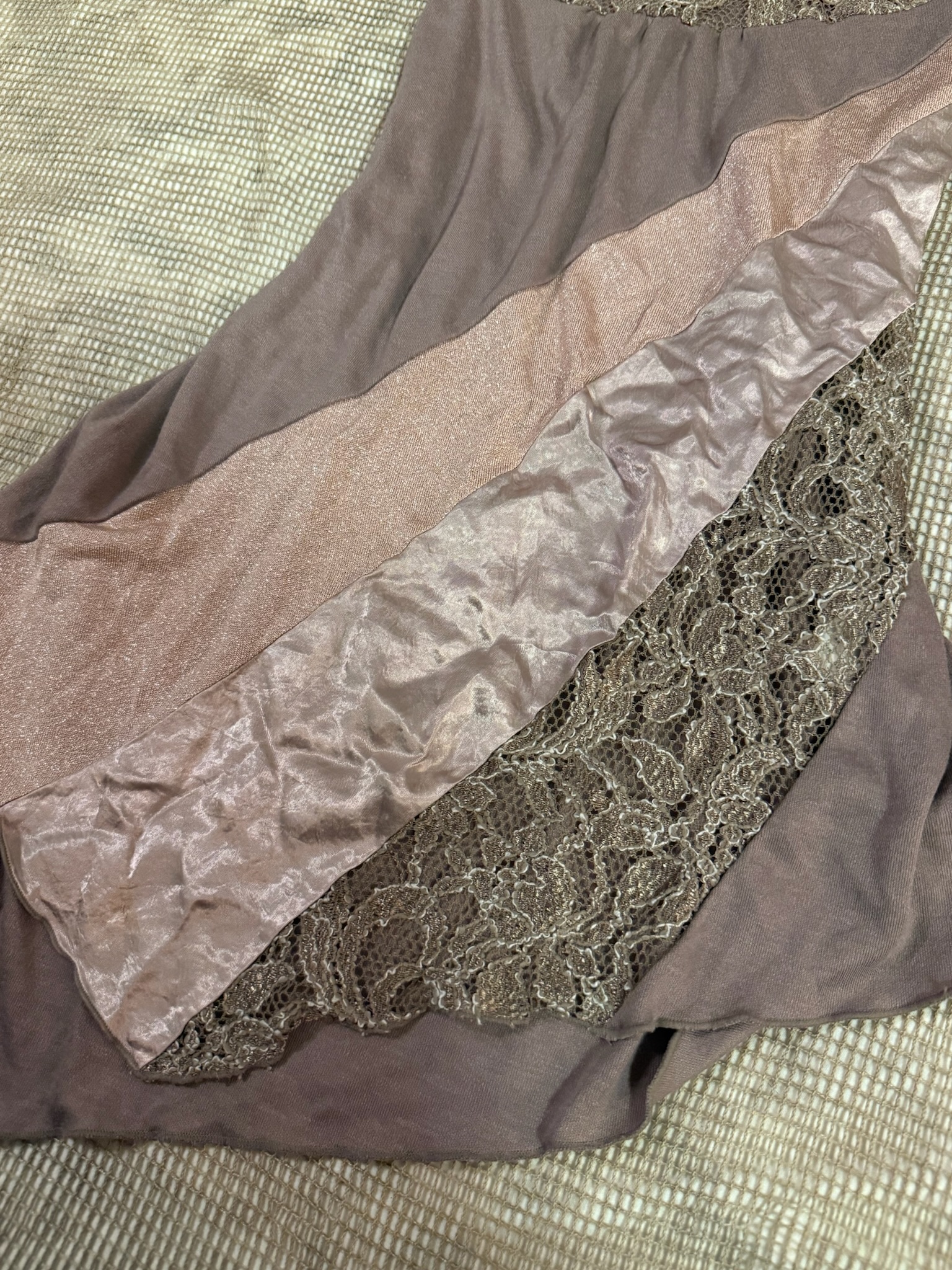 Asymmetrical Patchwork Y2K Tunic