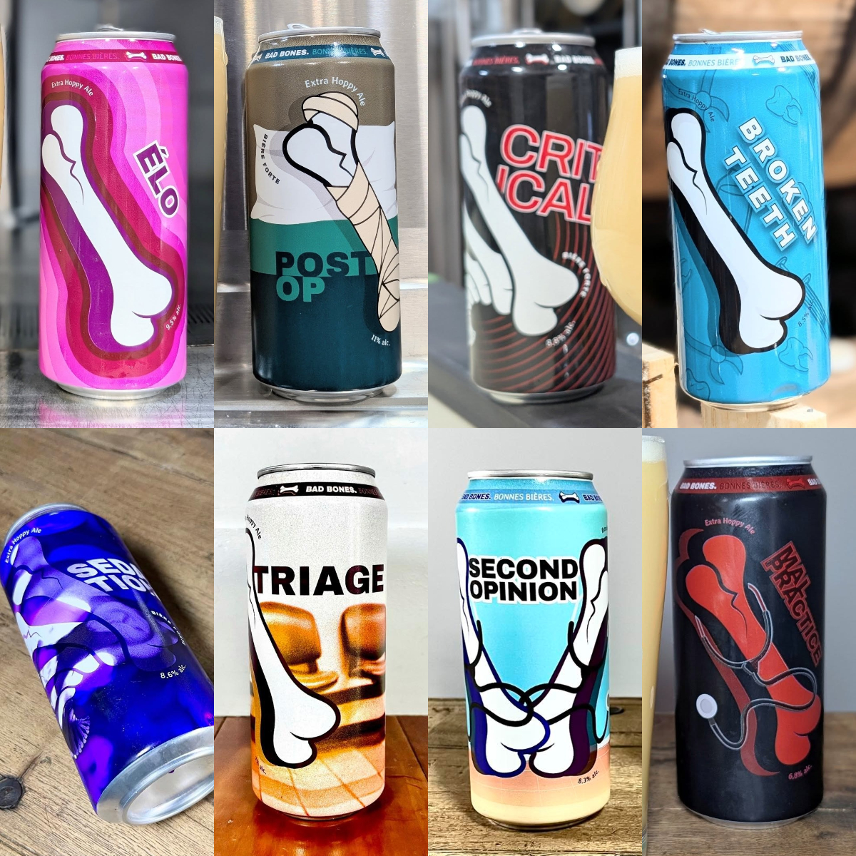 Bad Bones Beer IPA / DIPA / TIPA SERIES