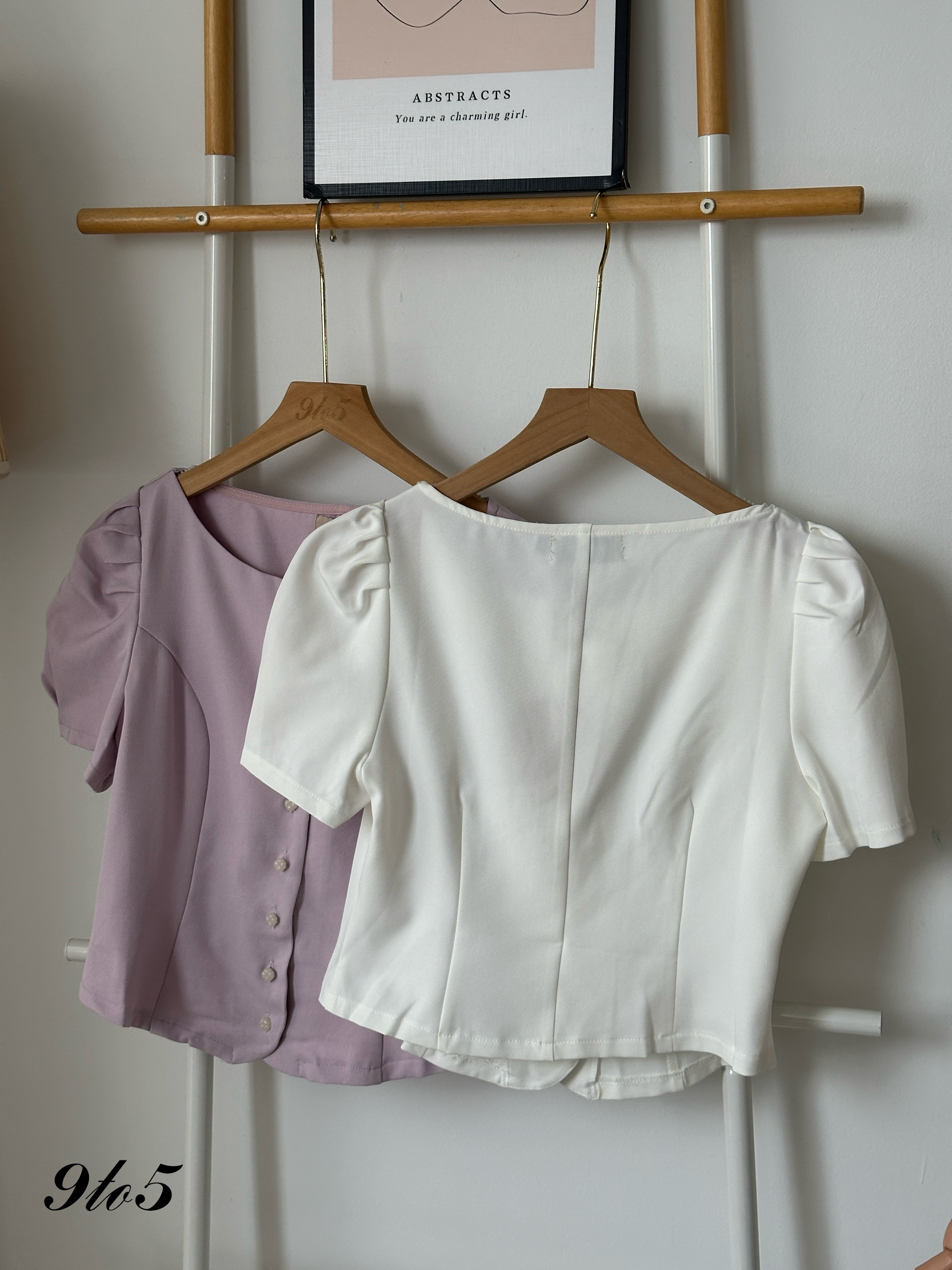 T3991 Puff Sleeve Top - 3 Colors 