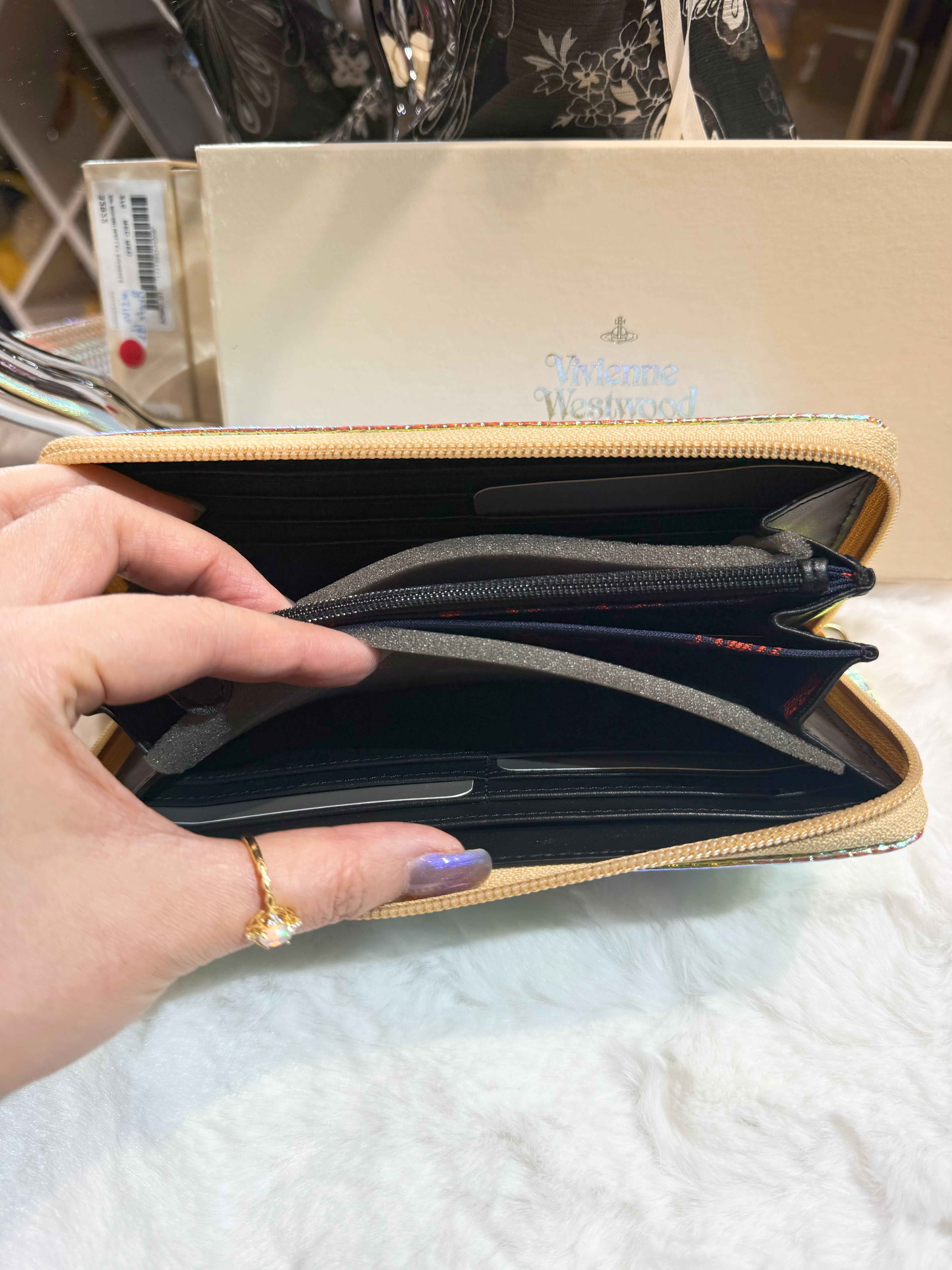 VW zip wallet 5140/dino/bone