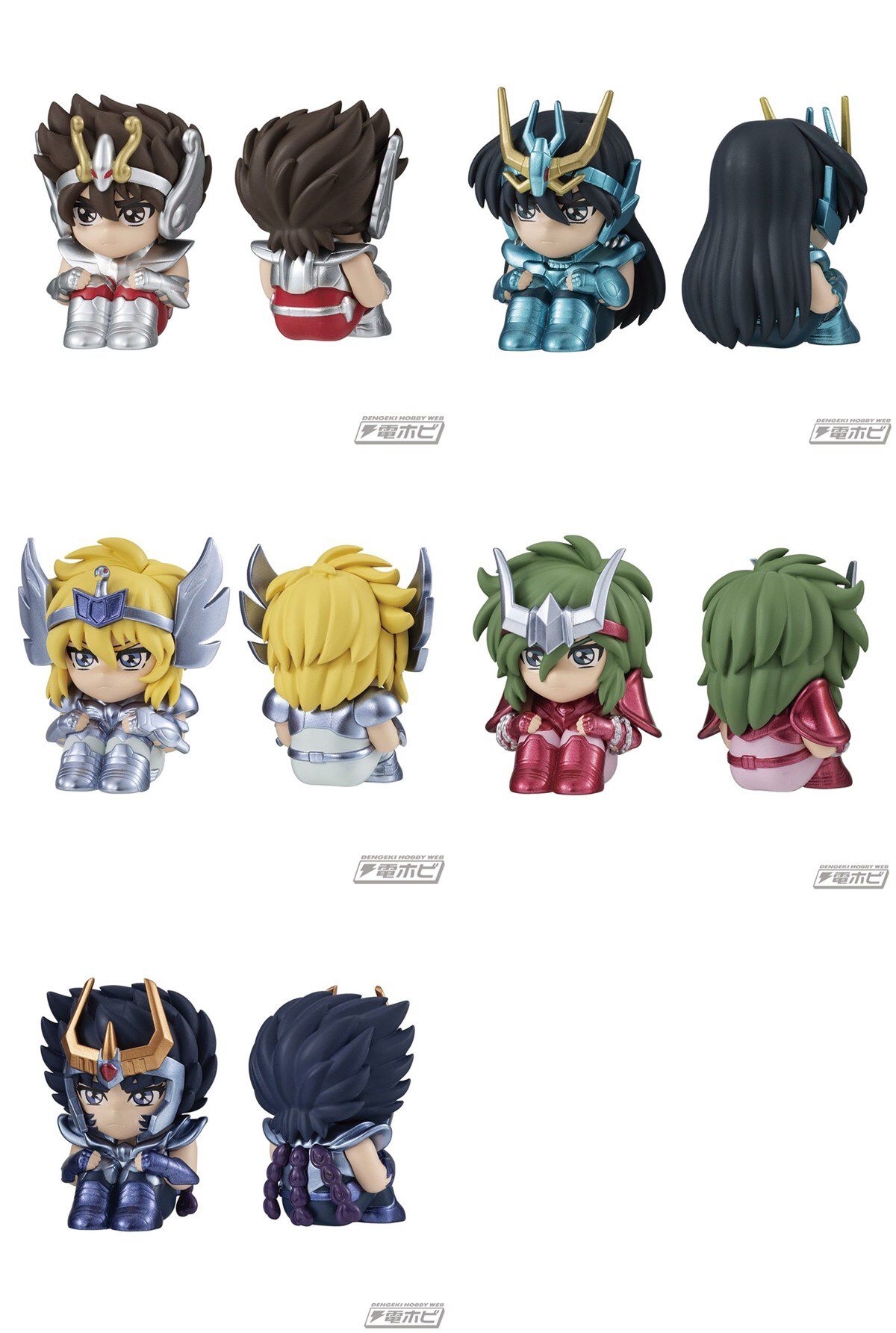 聖鬥士星矢 排隊扭蛋（全5種） figure 