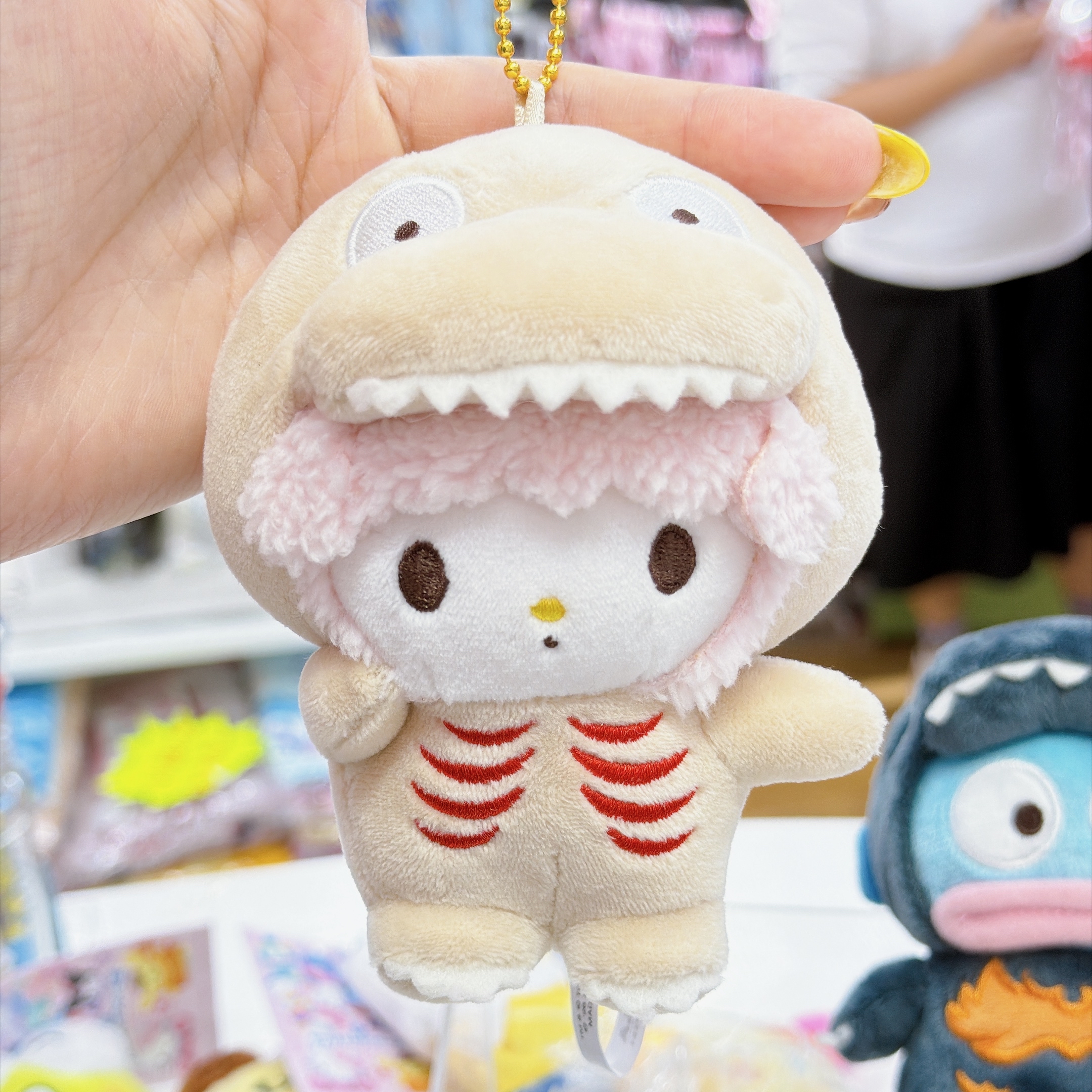 日本直送超人氣哥斯拉 Sanrio 合作系列公仔掛飾