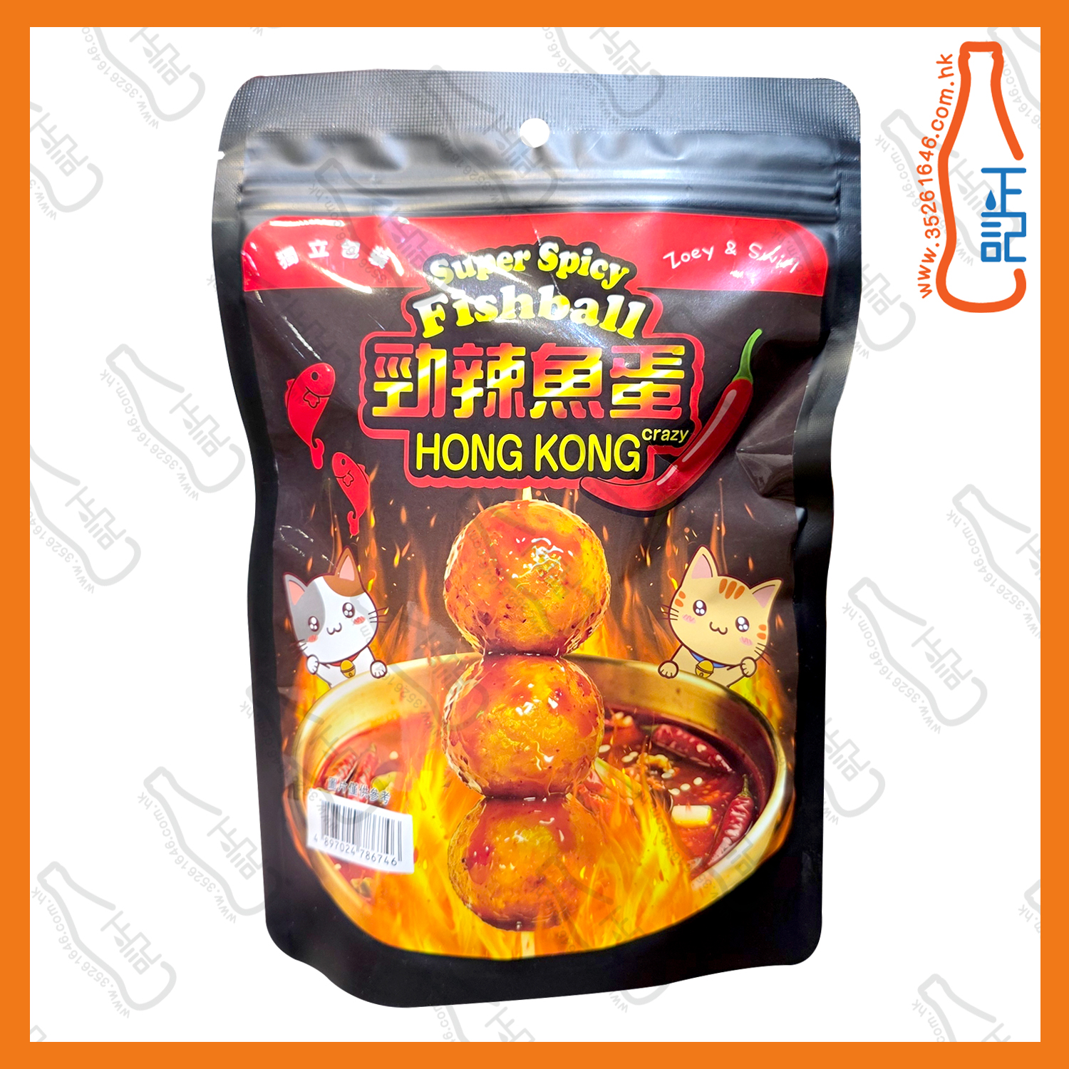 ==Zoey & Swirl 即食勁辣魚蛋 96g /袋