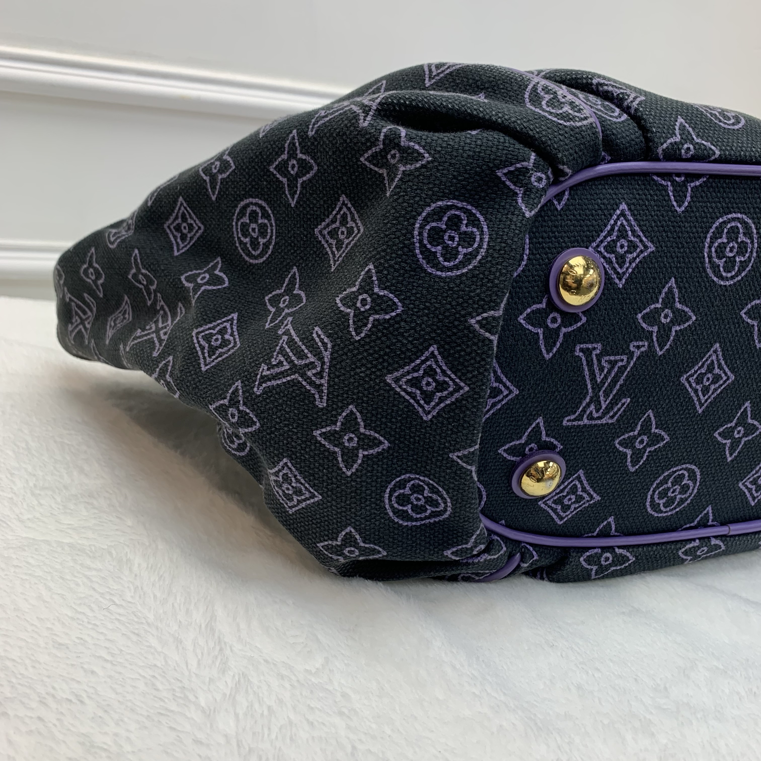 💜中古包 LV紫色老花 GM手袋