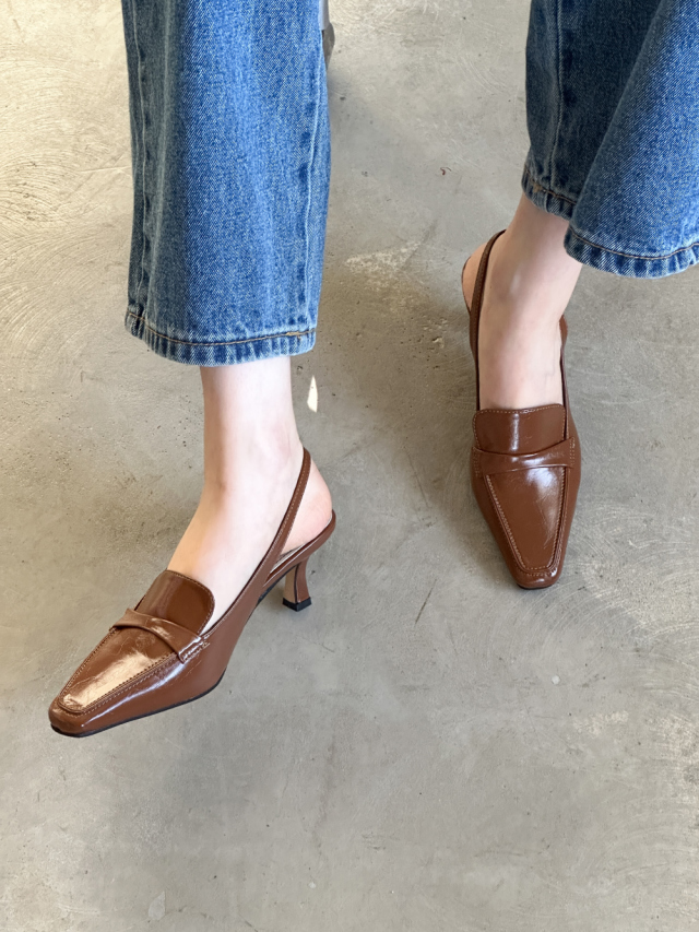 Classic Pointed Slingback Loafers (3 colors)