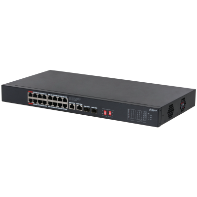 大華 DAHUA S3220-16GT-190 20-Port Unmanaged Desktop Gigabit Switch with 16-Port PoE (香港行貨，一年保用)