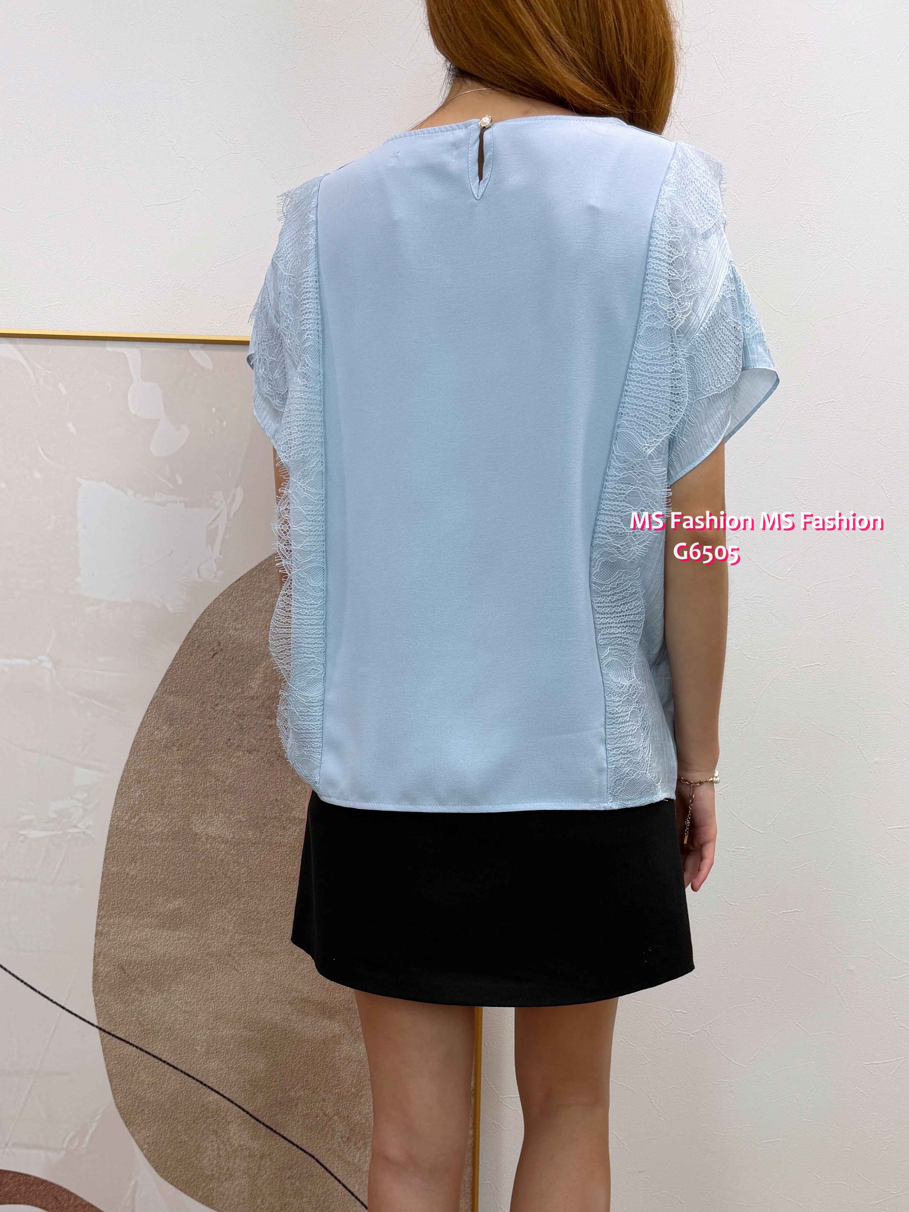 G6505 靚料拼lace top