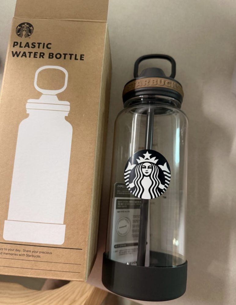運動風｜韓國 Starbucks 星巴克 Sporty Tiki 水樽＋帆布隨身袋套裝｜Sporty Tiki Water Bottle & Pouch Set