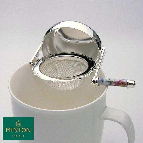 【現貨】🔥🔥【日本製《MINTON》哈登霍爾銀色旋轉茶葉濾網】
