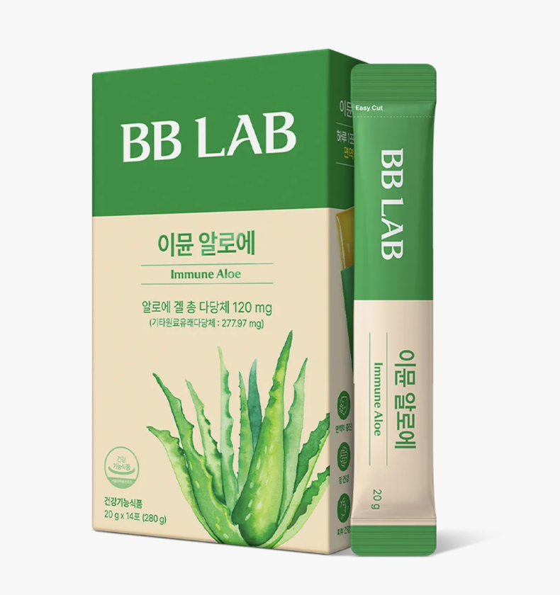 韓國 BB LAB 免疫蘆薈 膠原蛋白 果凍啫喱 14條/盒｜Immune Aloe Stick Jelly
