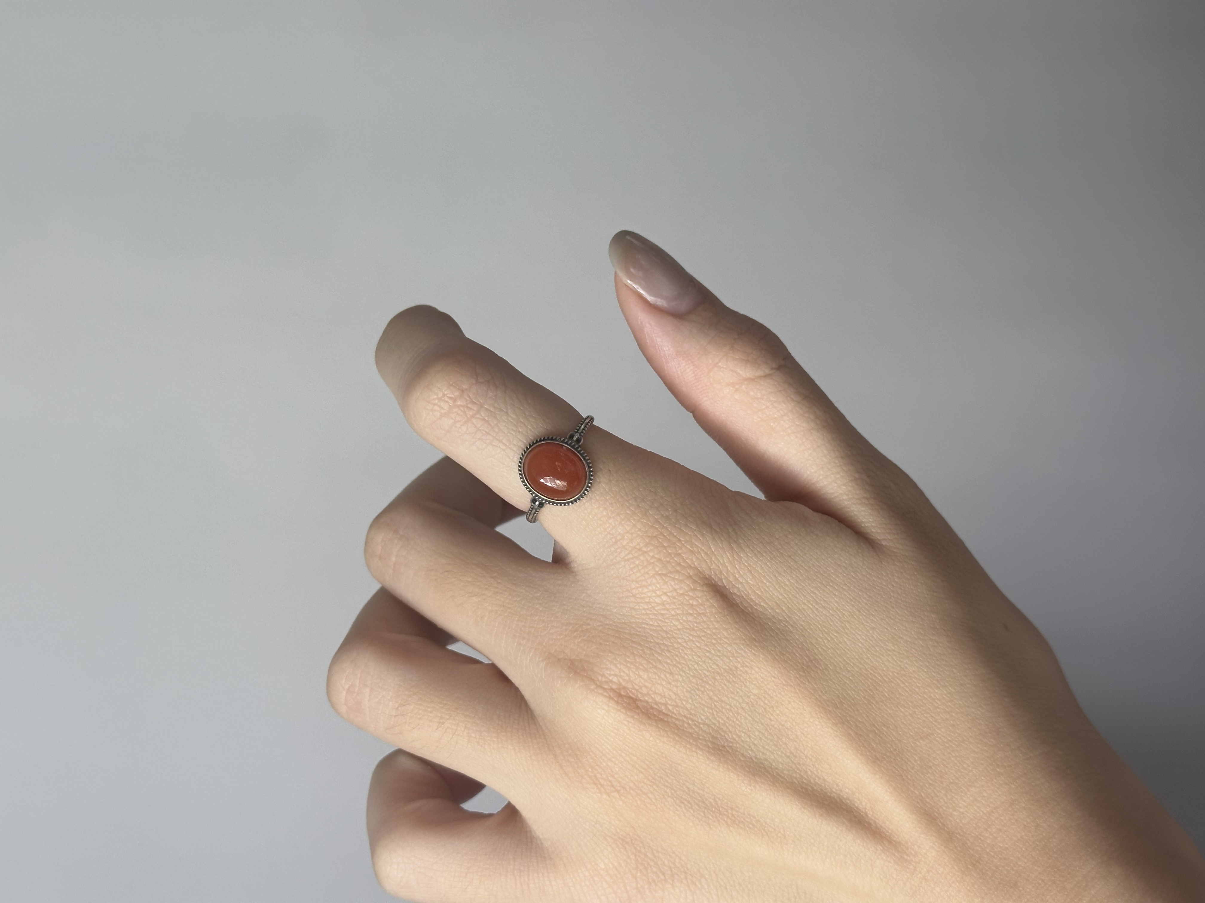 玛瑙戒指 ｜ Carnelian Ring S925