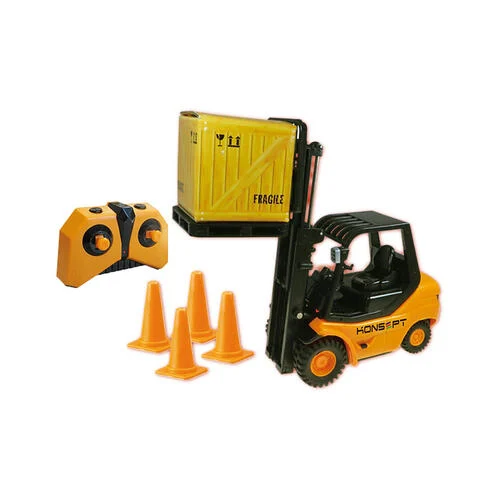 遙控叉車玩具 1:20 Forklift Truck RC工程車 模擬搬運叉車 附貨箱路障 兒童遙控車