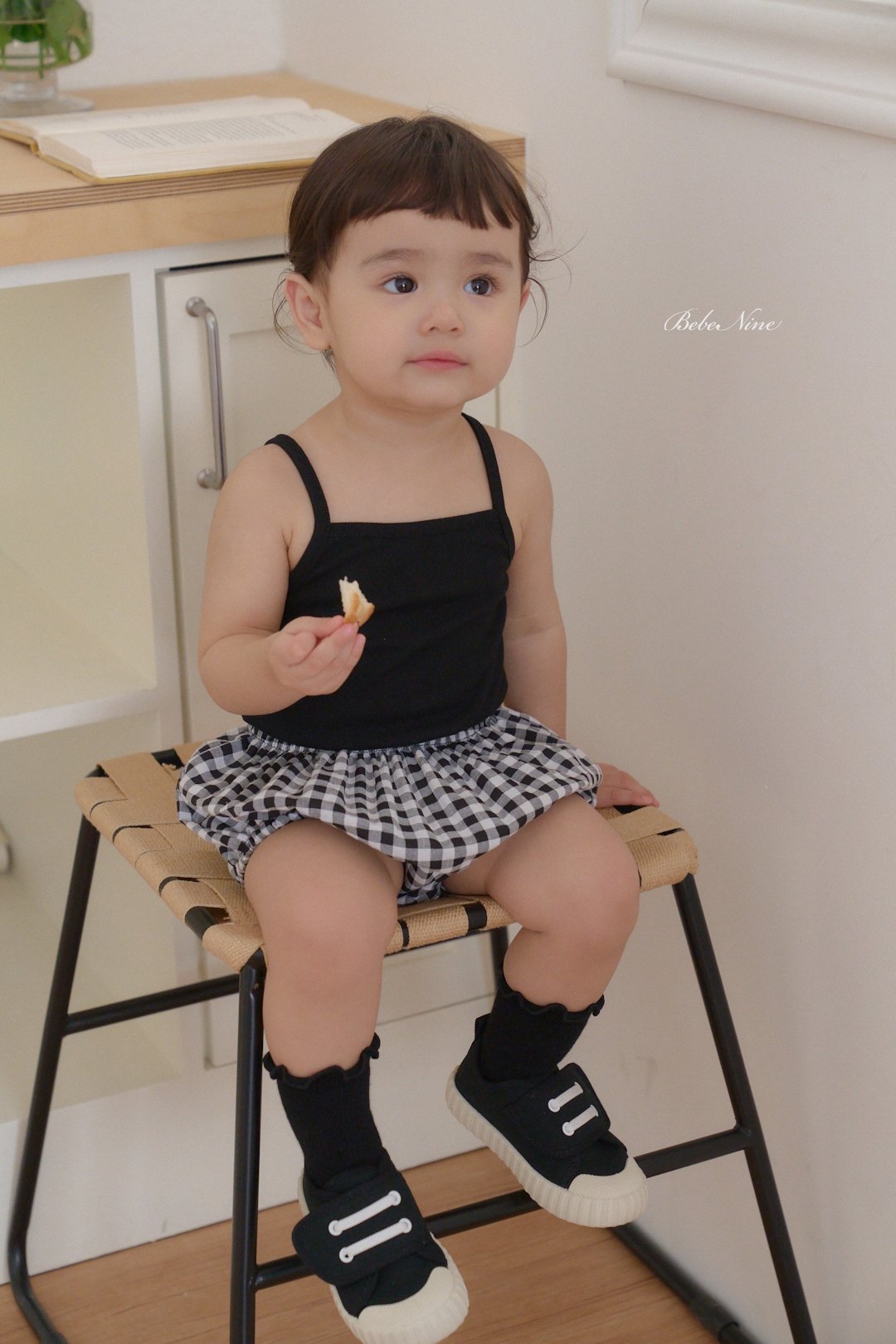 ☀️預訂 韓國直送☀️🇰🇷Bebenine三色標籤吊帶背心格紋上下套裝