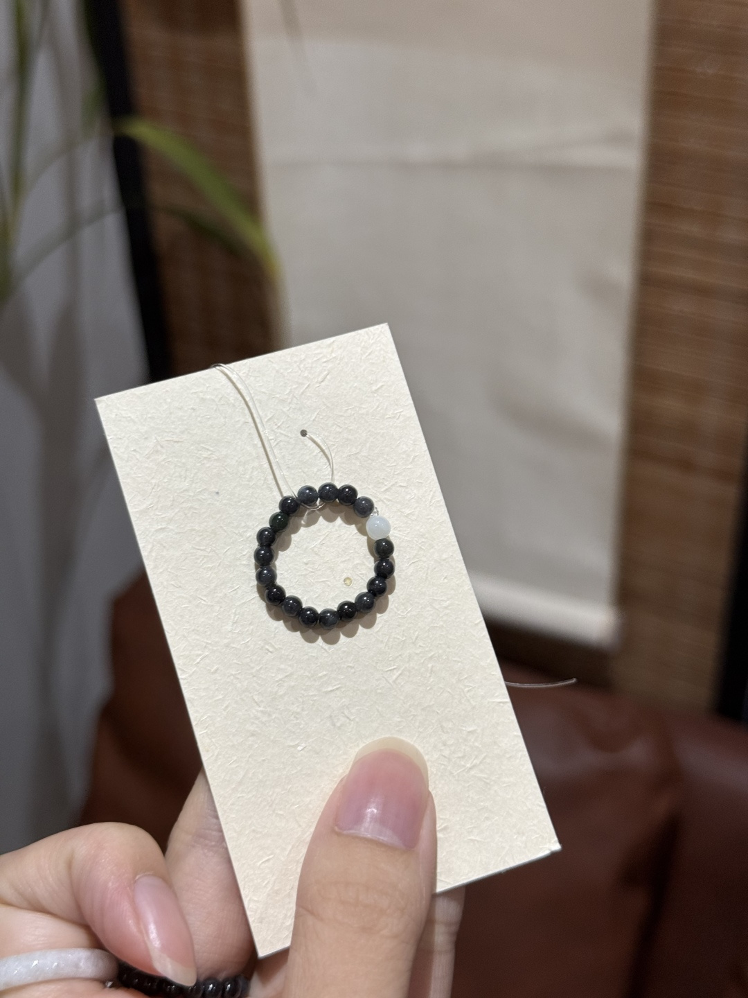 Jade Chicken Elastic Ring