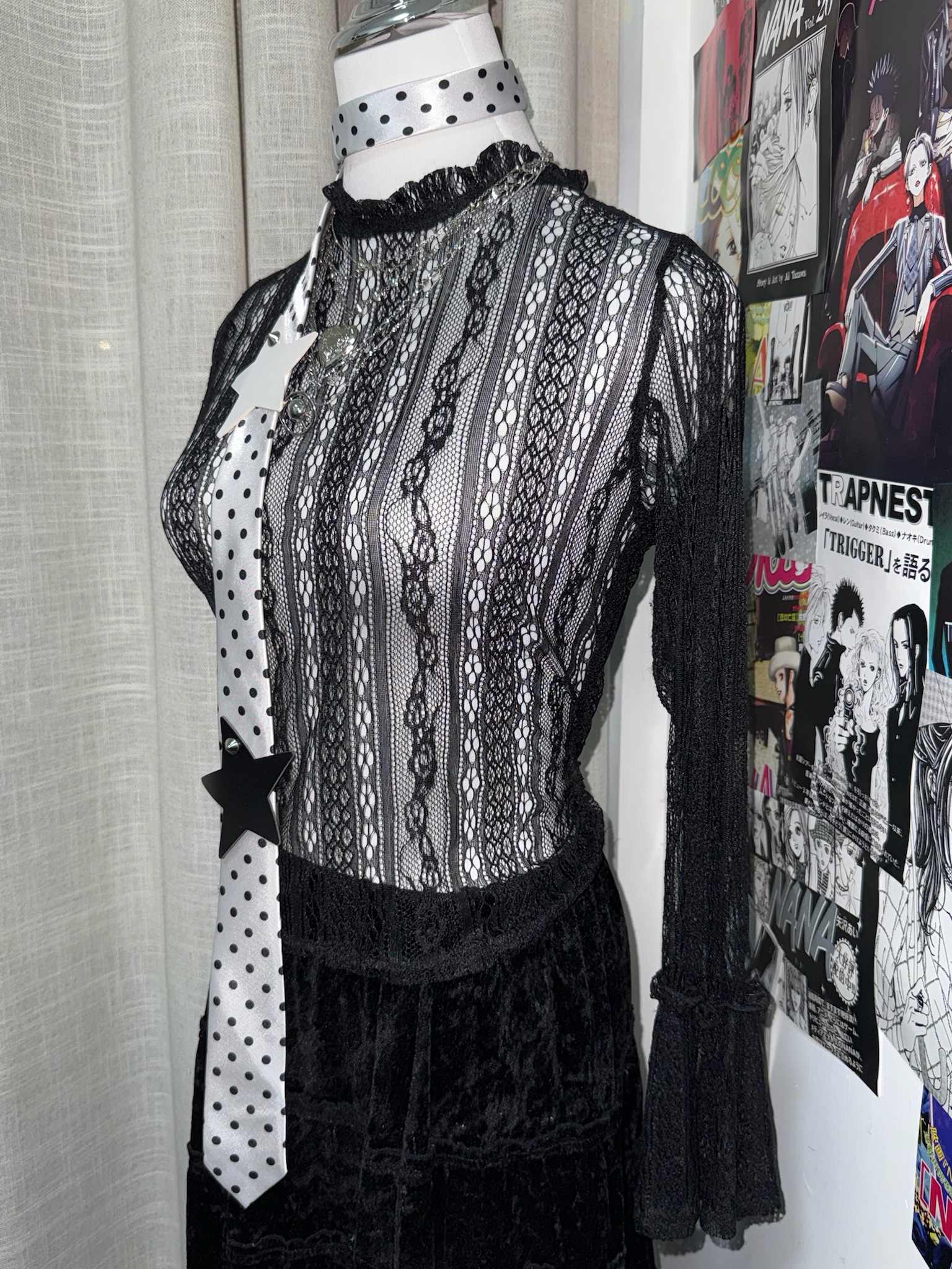 Gothic Style Lace Blouse