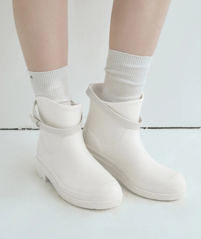 [ MONGDOL  ] Buckle Strap Rain Boots 短桶 水鞋]