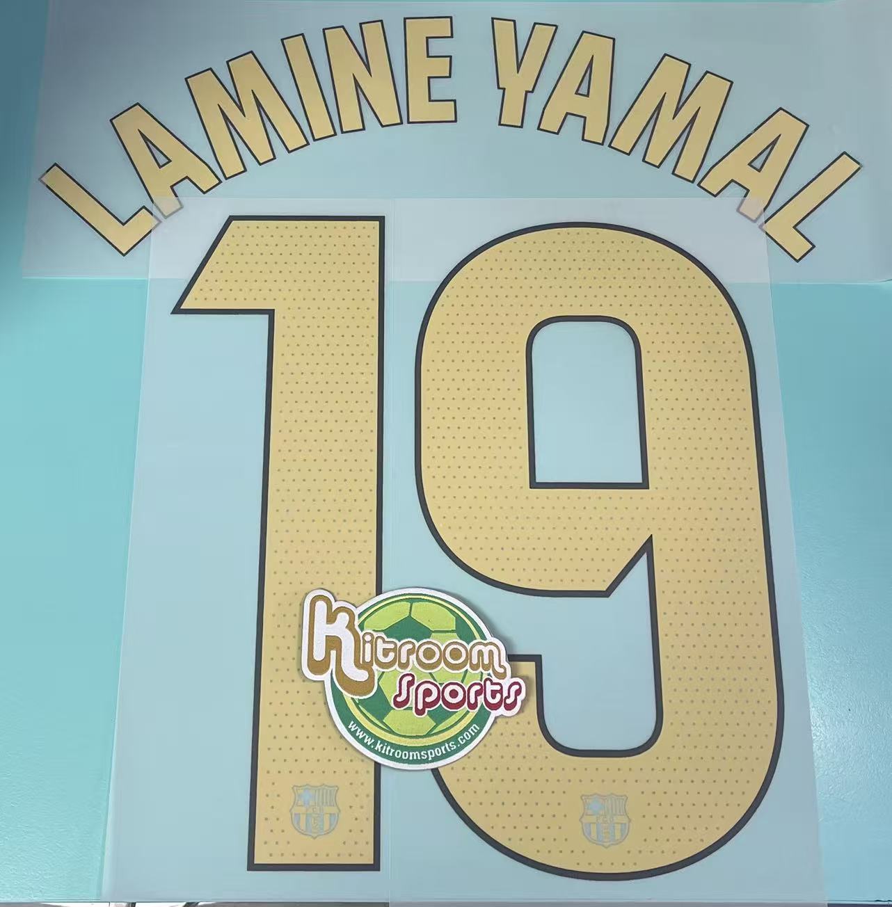 2024-25 Barcelona Home Nameset #19 KAMINE YAMAL