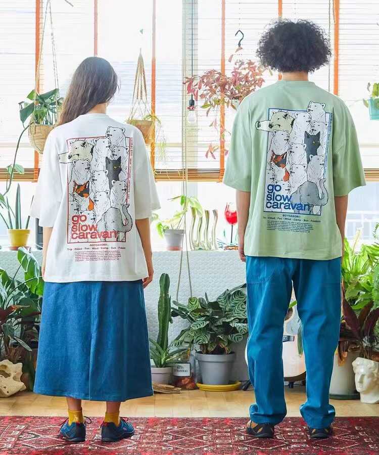 預訂 go slow caravan 15週年限定款動物圖案短袖Tee [貨號26A450]