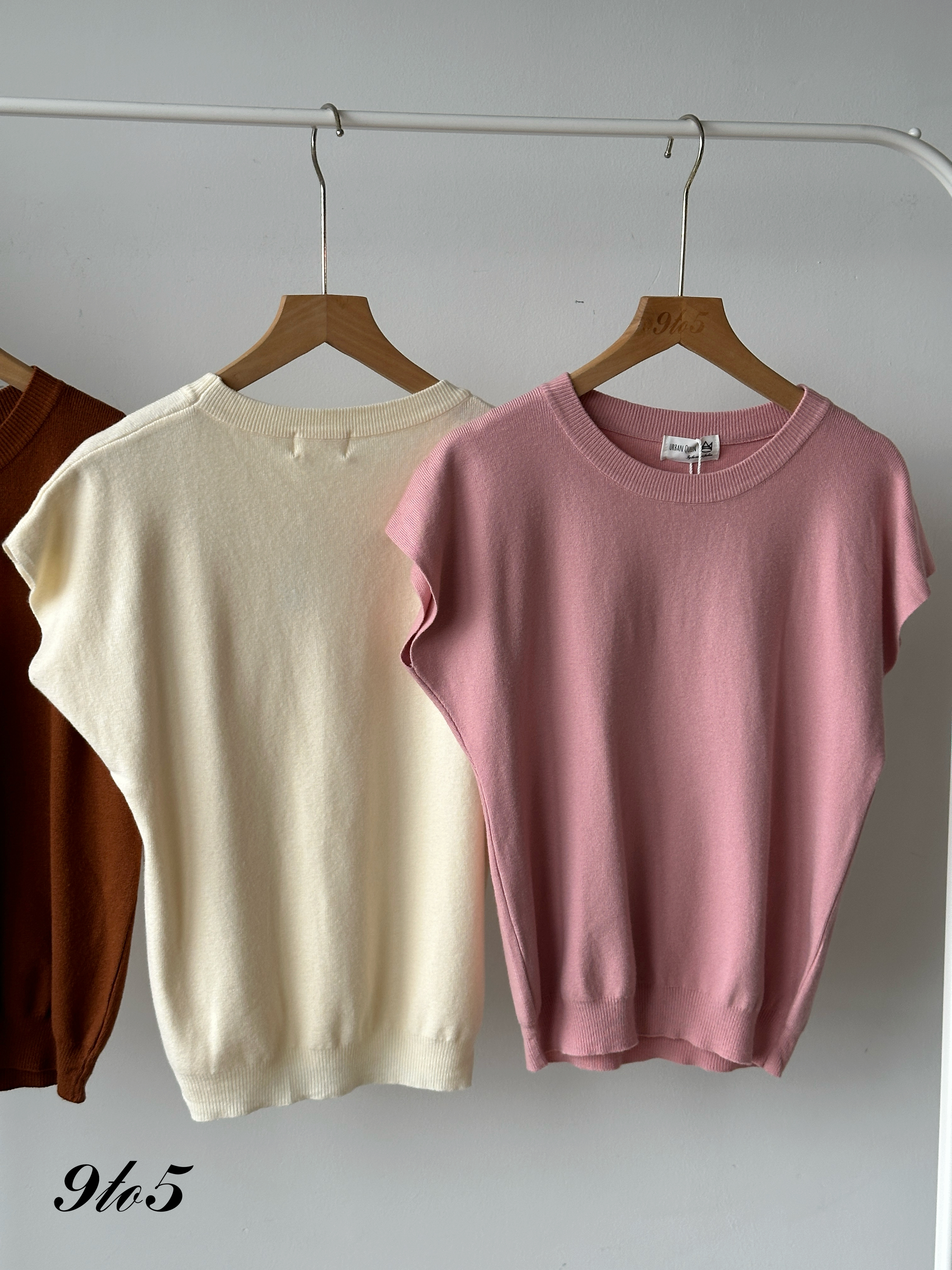 T4113 Cape Sleeve Knit Top - 6 Colors 