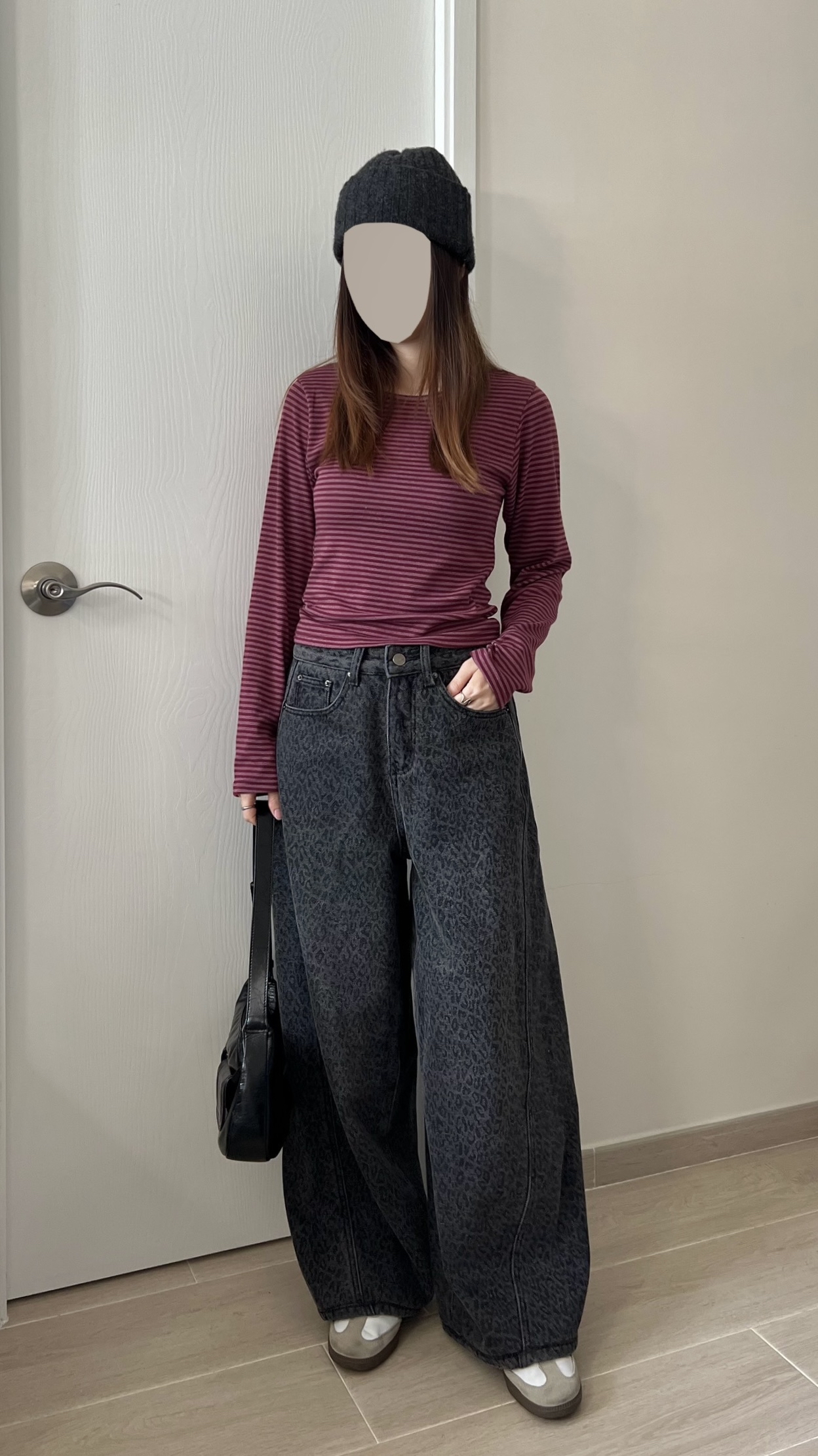 甜甜價 莓果親膚間條衫 現貨