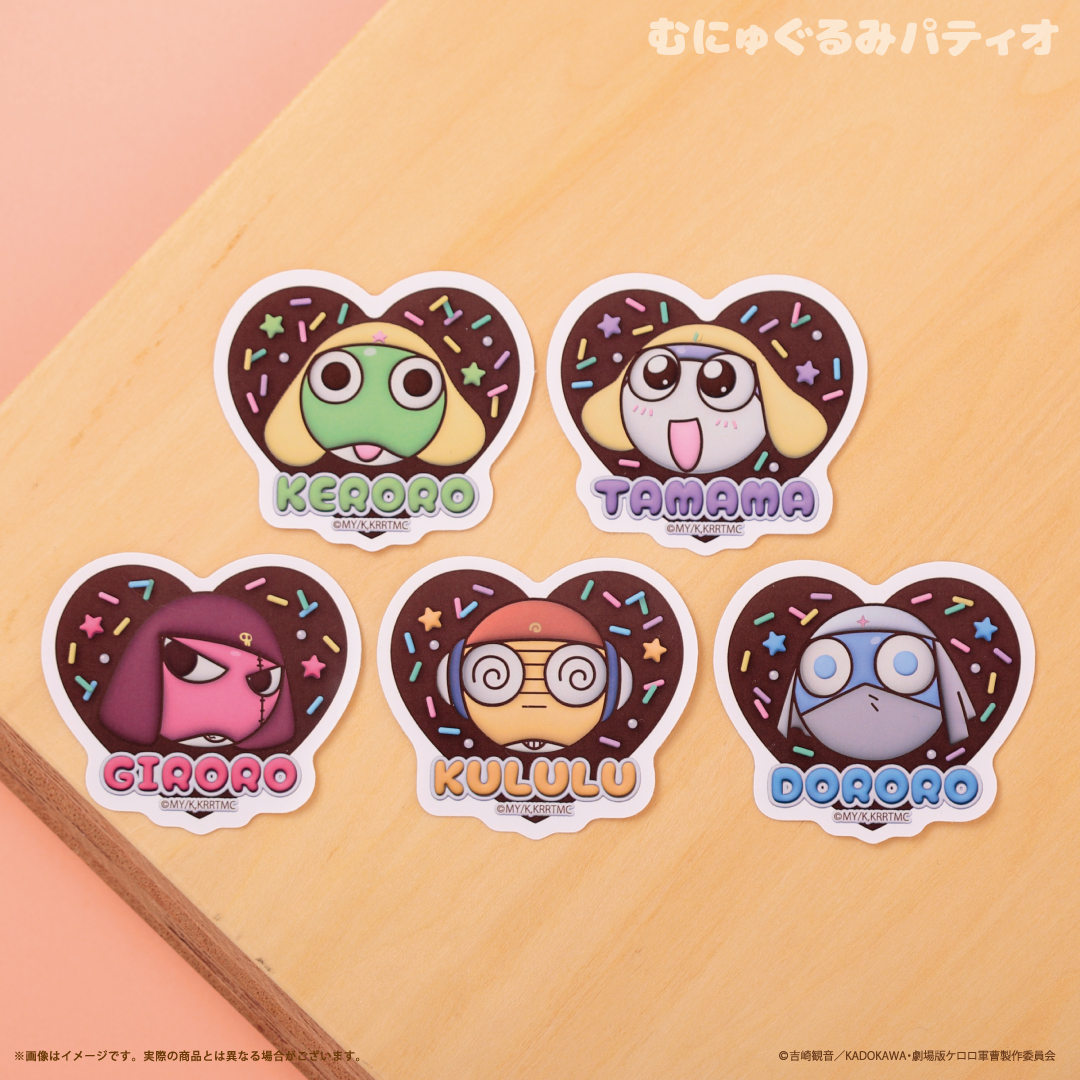 Keroro軍曹 POP UP STORE 朱古力風模切貼紙 #P-OOG0123 [KThings] (PRE-ORDER) [2026/03]