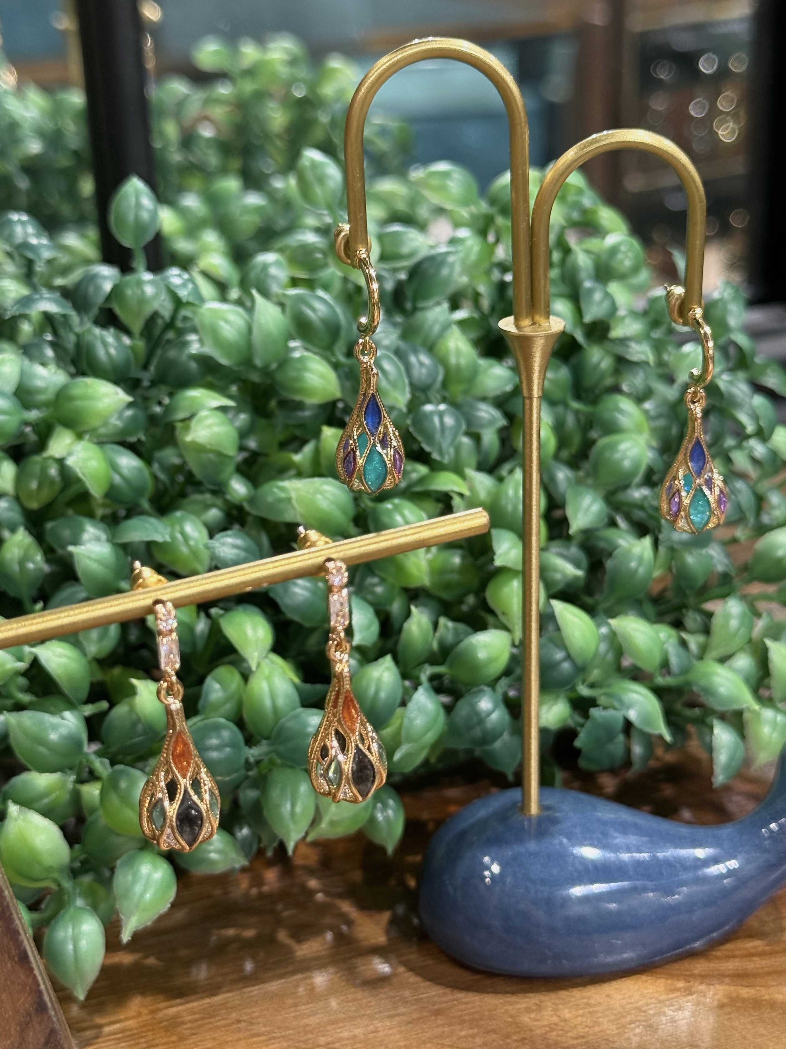 熱氣球 Hot Air Balloon Dangle Earrings | 垂墜款耳環