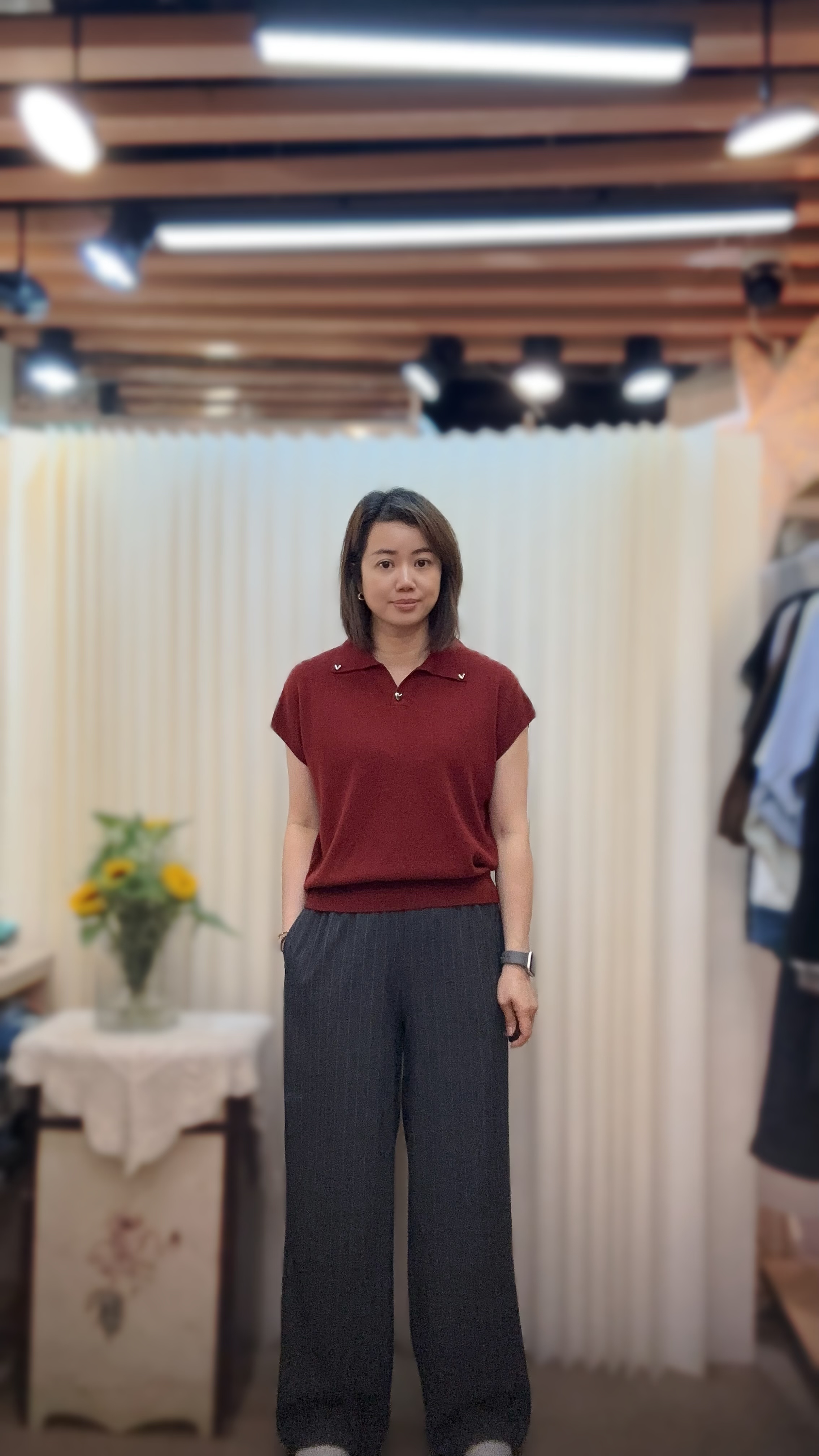 滑身纖維反領衫 J329 847889249