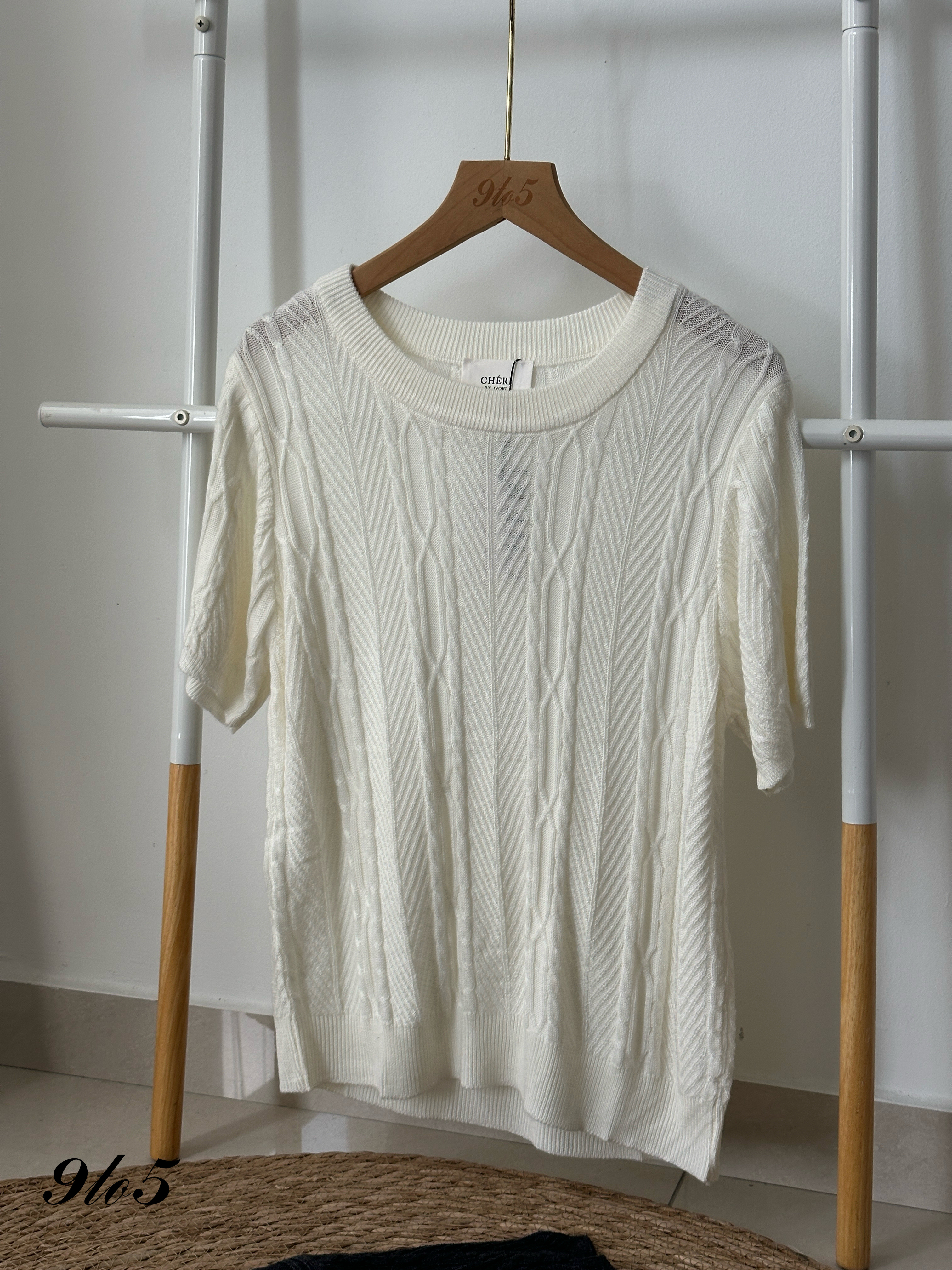 T4007 Short Sleeve Knit Top - 3 Colors 