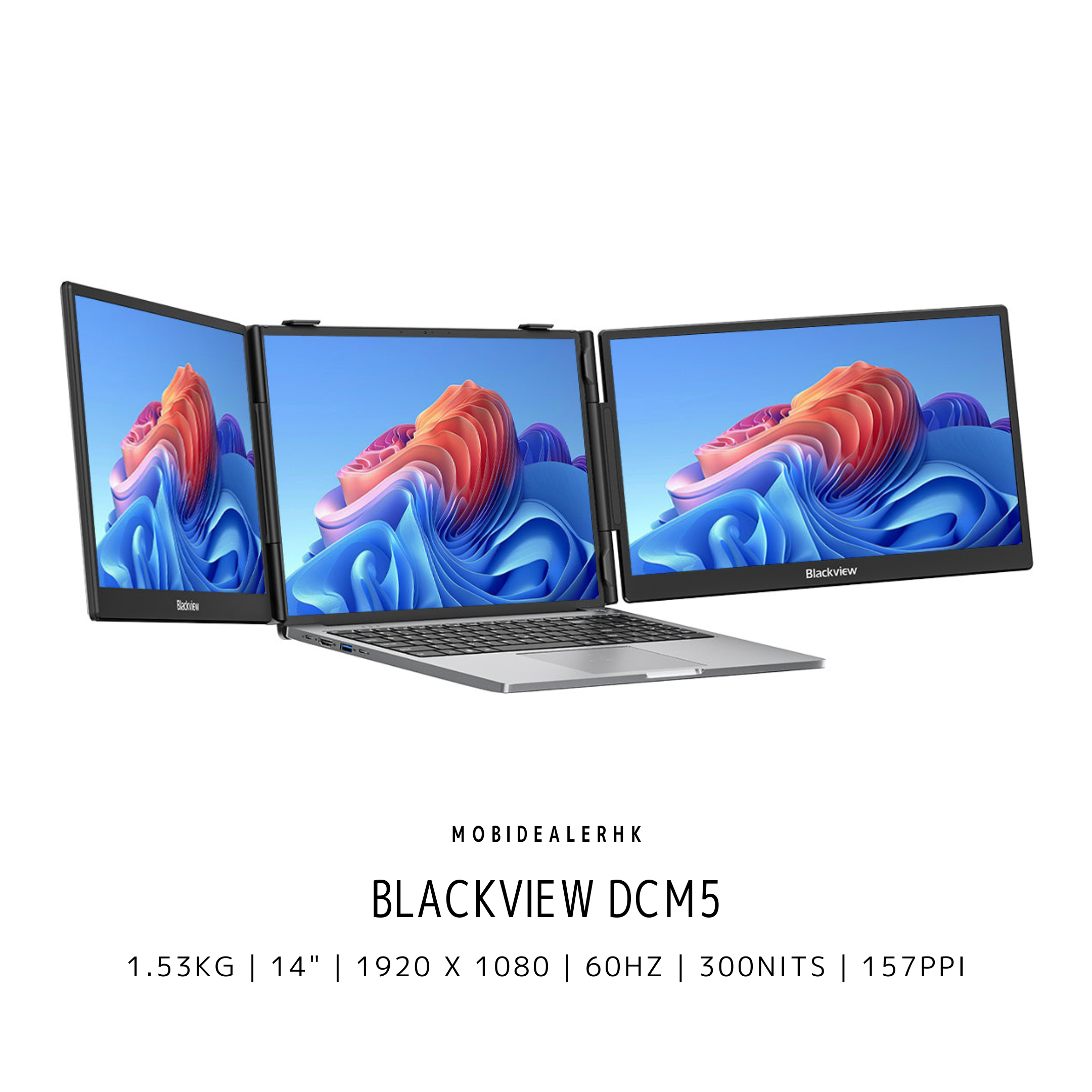 Blackview DCM5 | 便攜式螢幕 | 14" | FHD | 60Hz | 300 Nits | 157 PPI | 1.53kg
