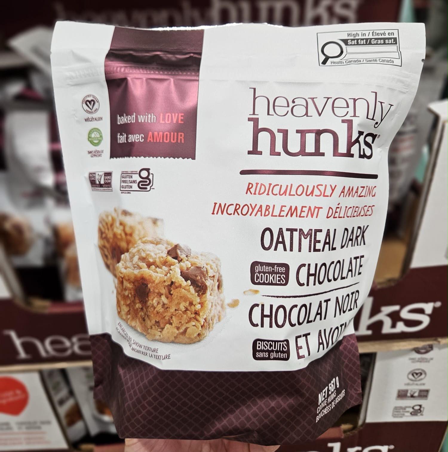 加拿大直送 Heavenly Hunks 有機燕麥黑朱古力曲奇(567g)  