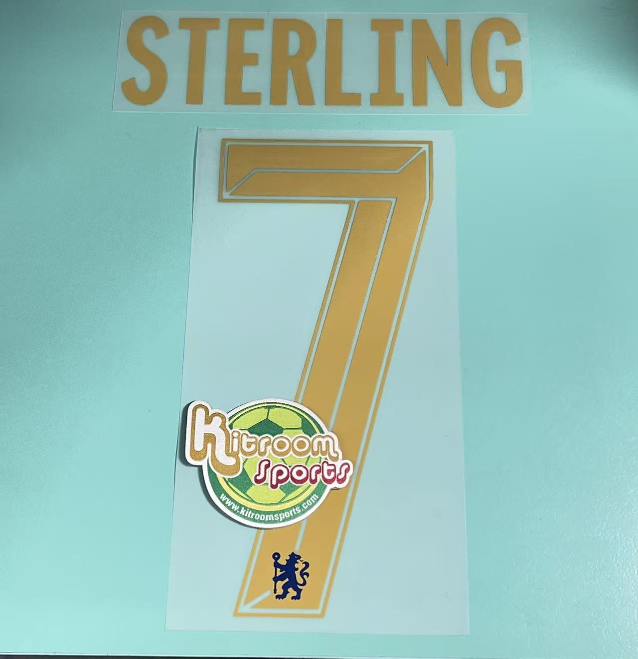 2023-24 Chelsea Home UCL Nameset #7 STERLING