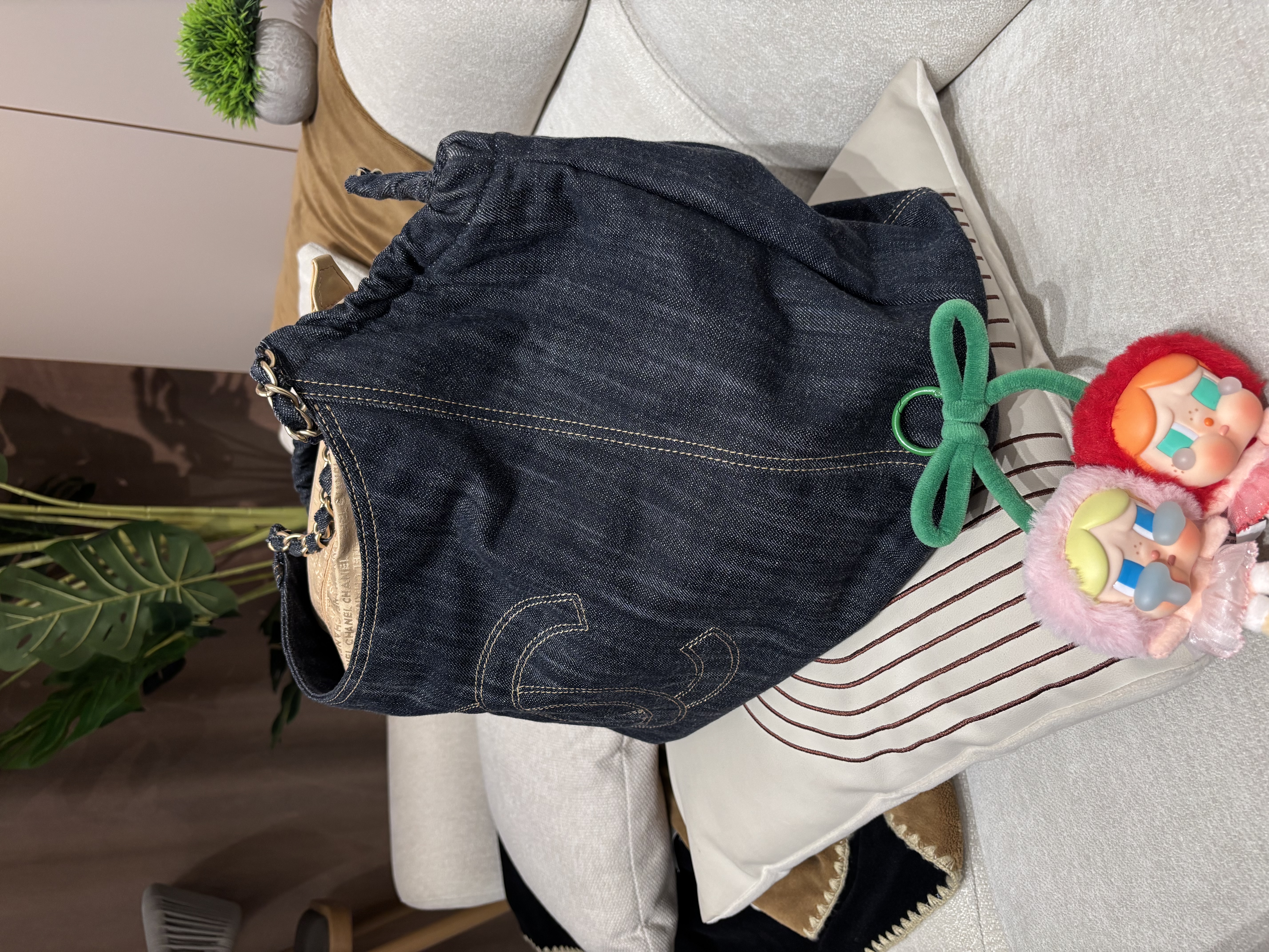 CHANEL Cococabath denim hobo 100%Authentic ,98%new ✅card ✅dust bag ✅pouch 