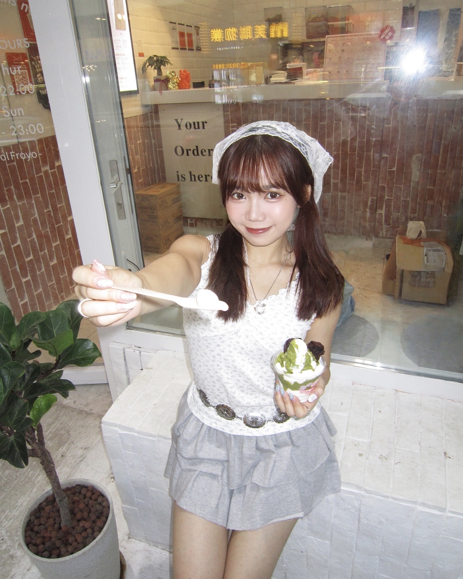 小清新必備🌿韓國娃娃奏摺碎花背心