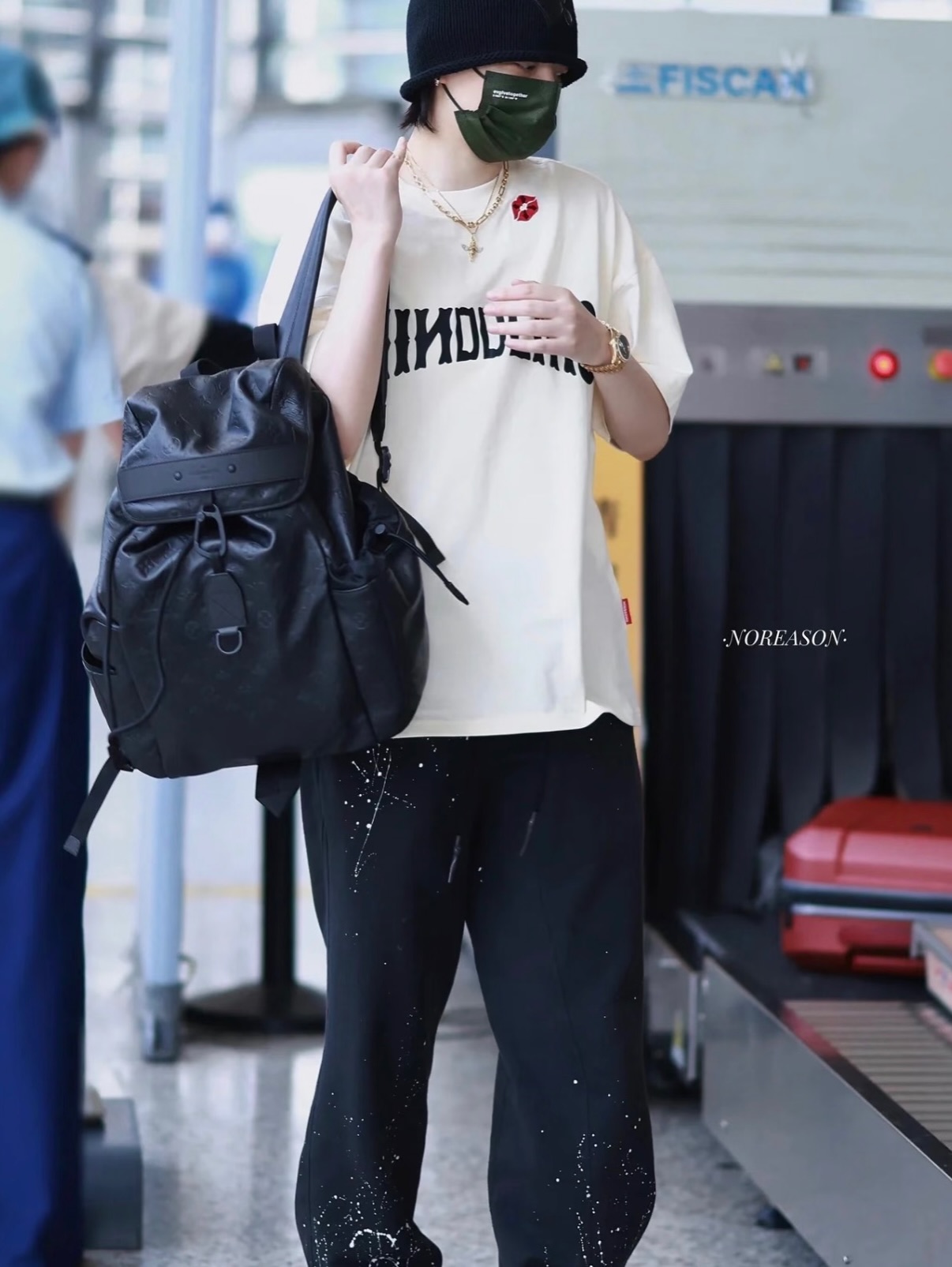 Lv👜 PRE OWNED 🎒Taurillon Monogram 黑色壓花皮革書包 🖤