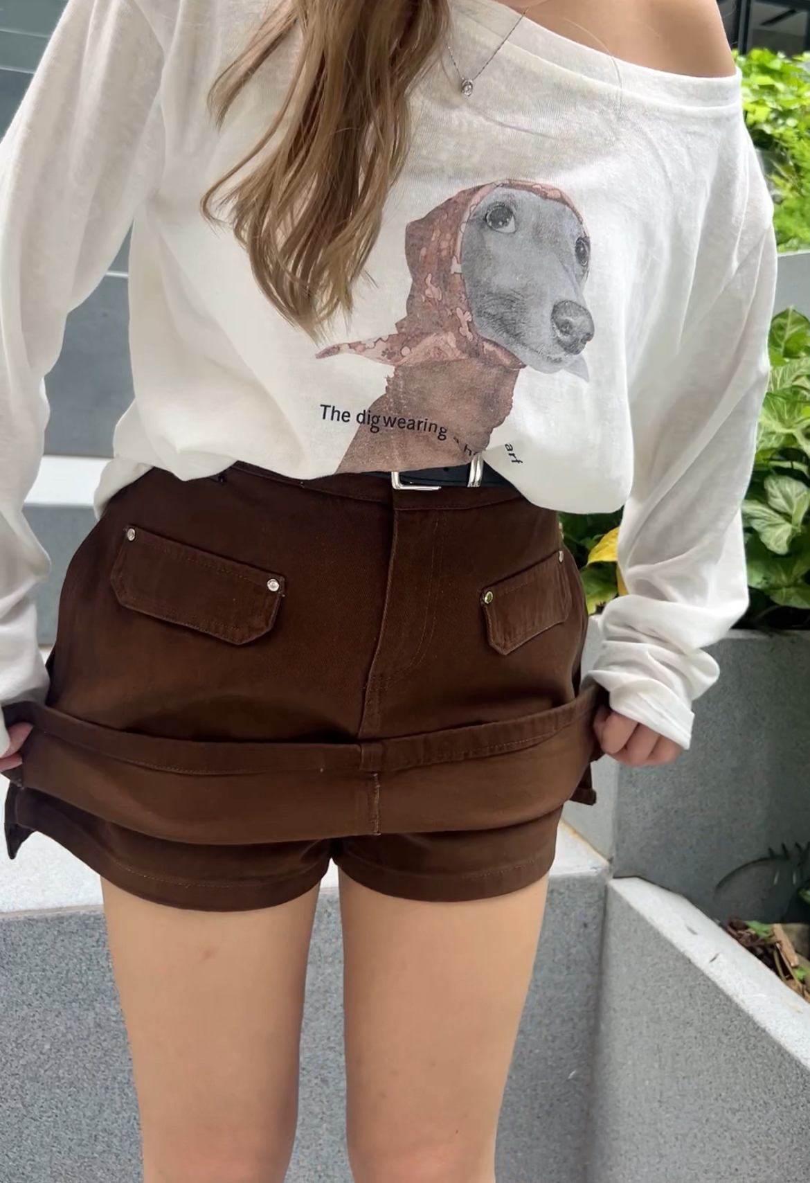 雙層牛仔裙褲 完美遮肚腩